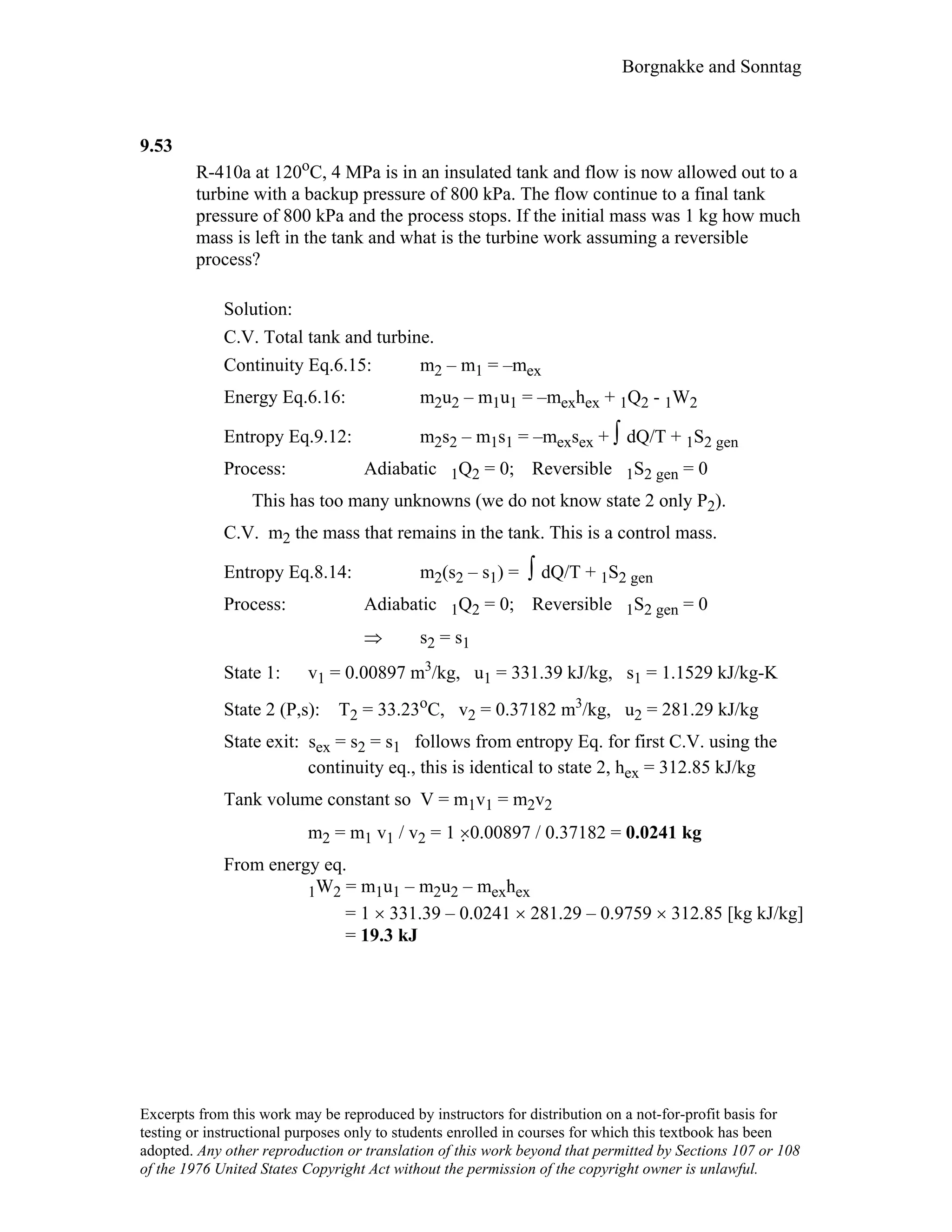 Thermodynamic solutions
