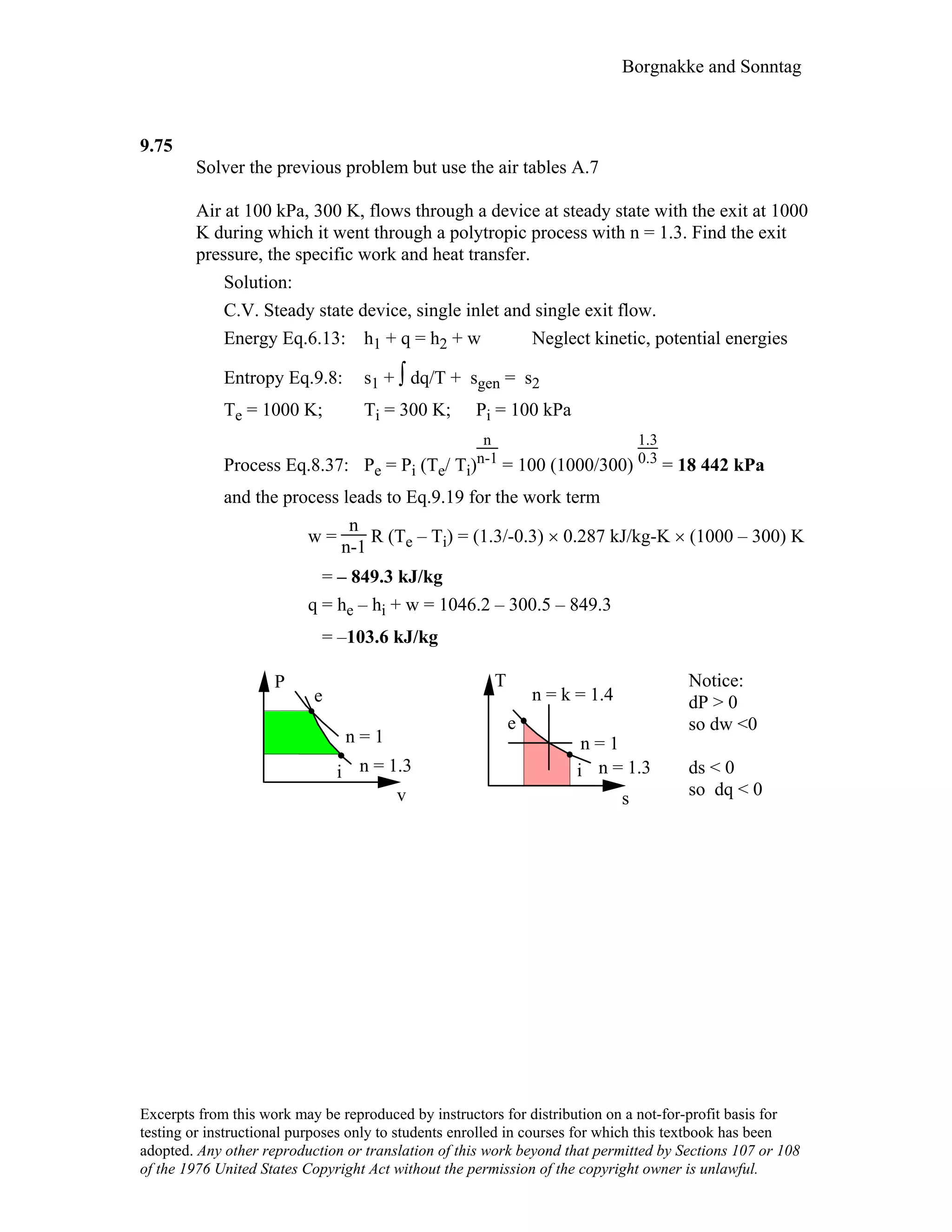 Thermodynamic solutions