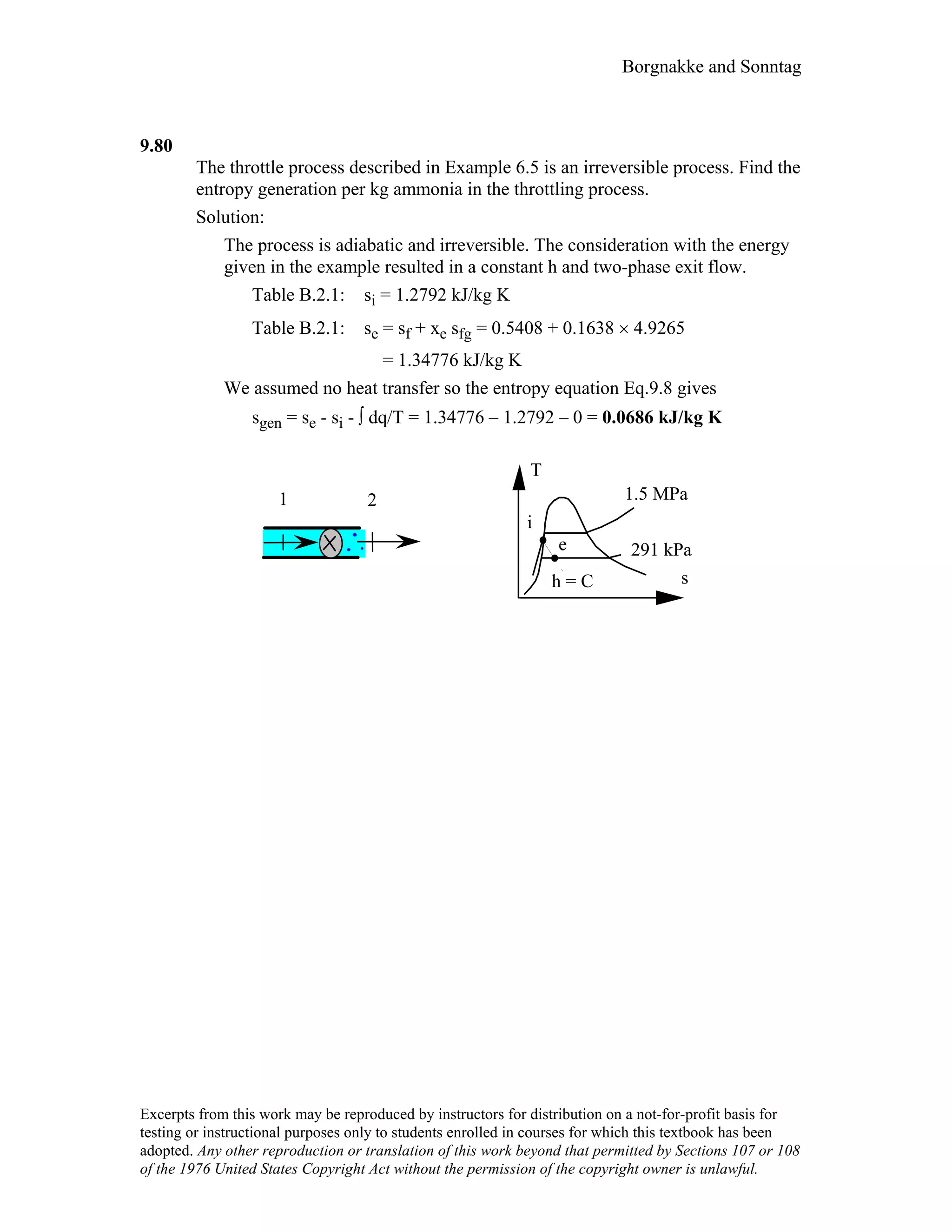 Thermodynamic solutions