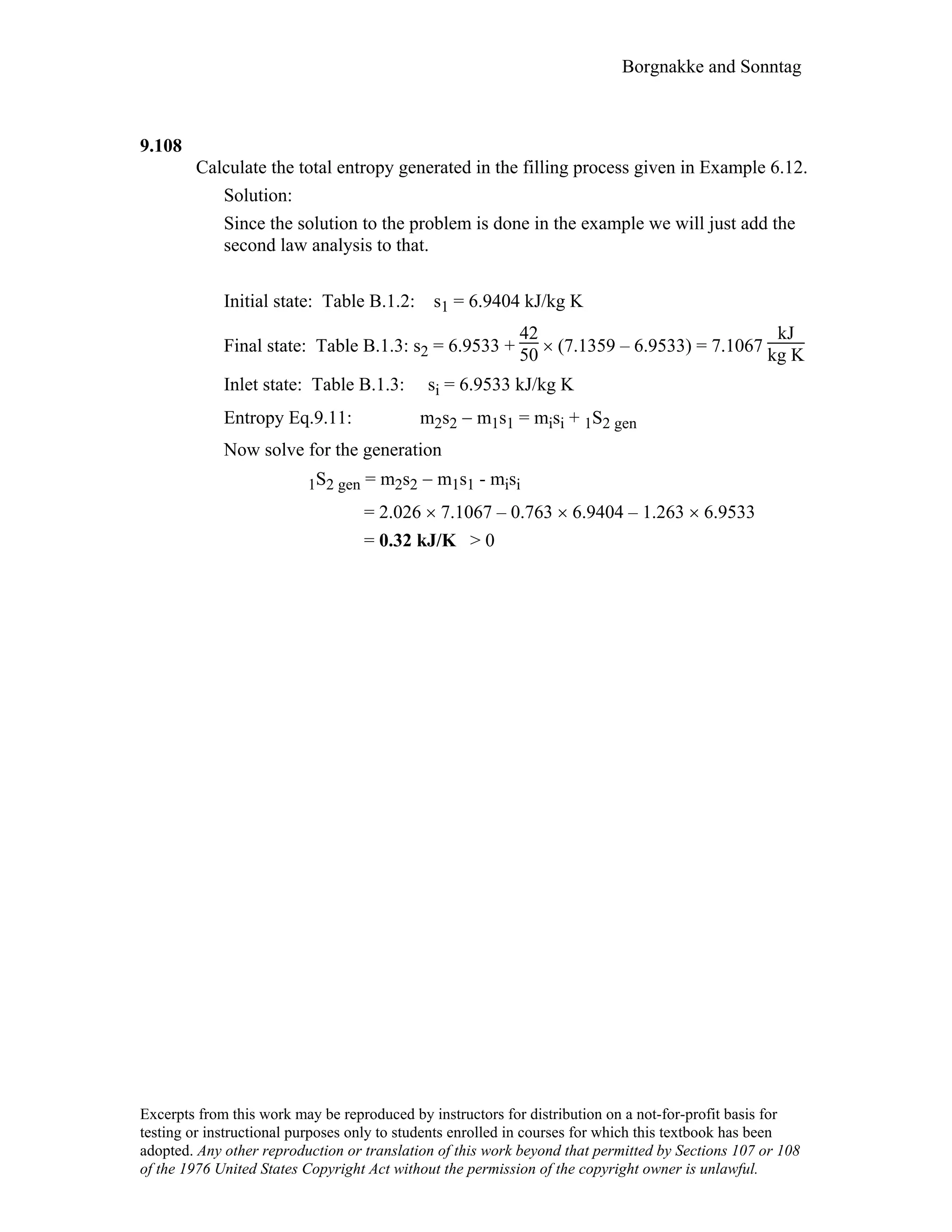 Thermodynamic solutions