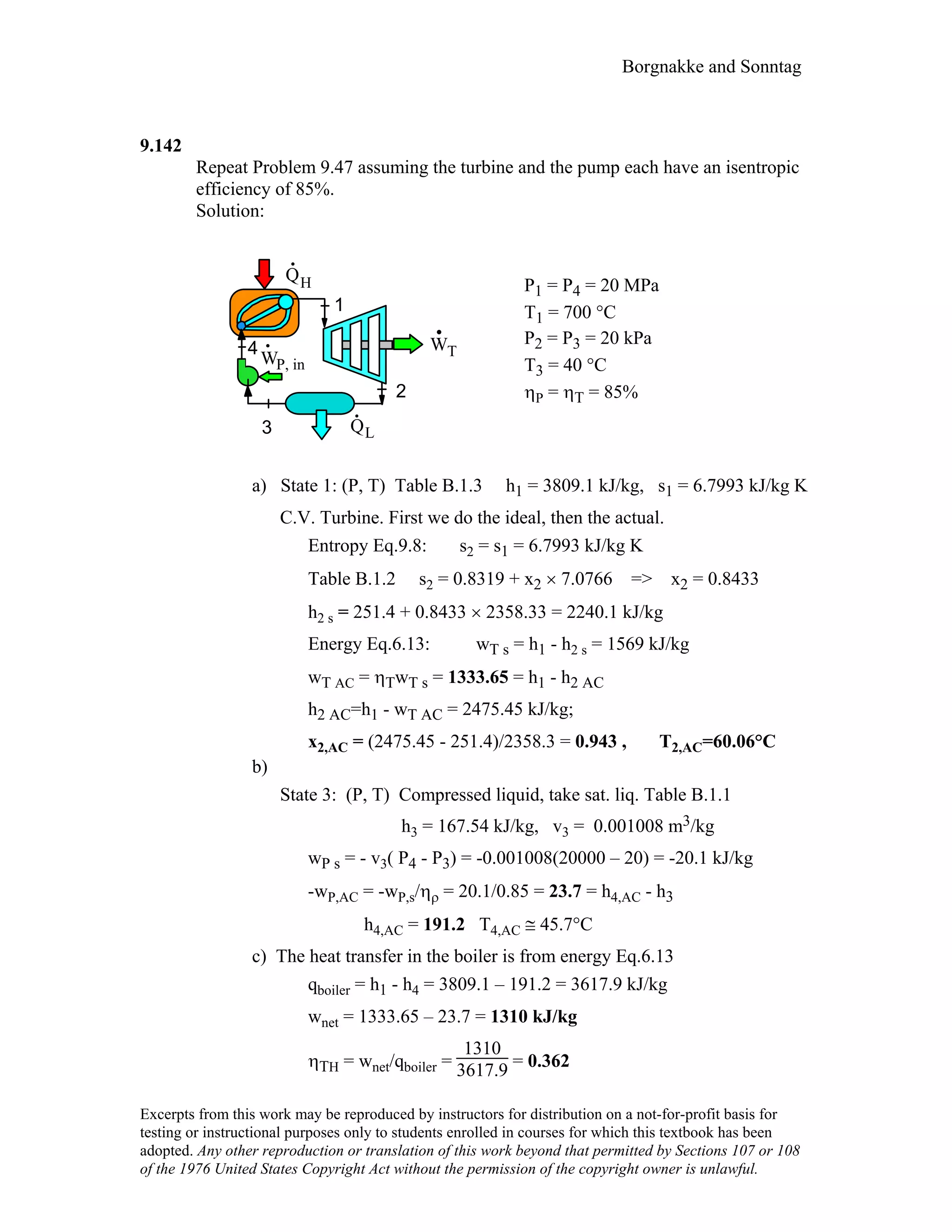 Thermodynamic solutions