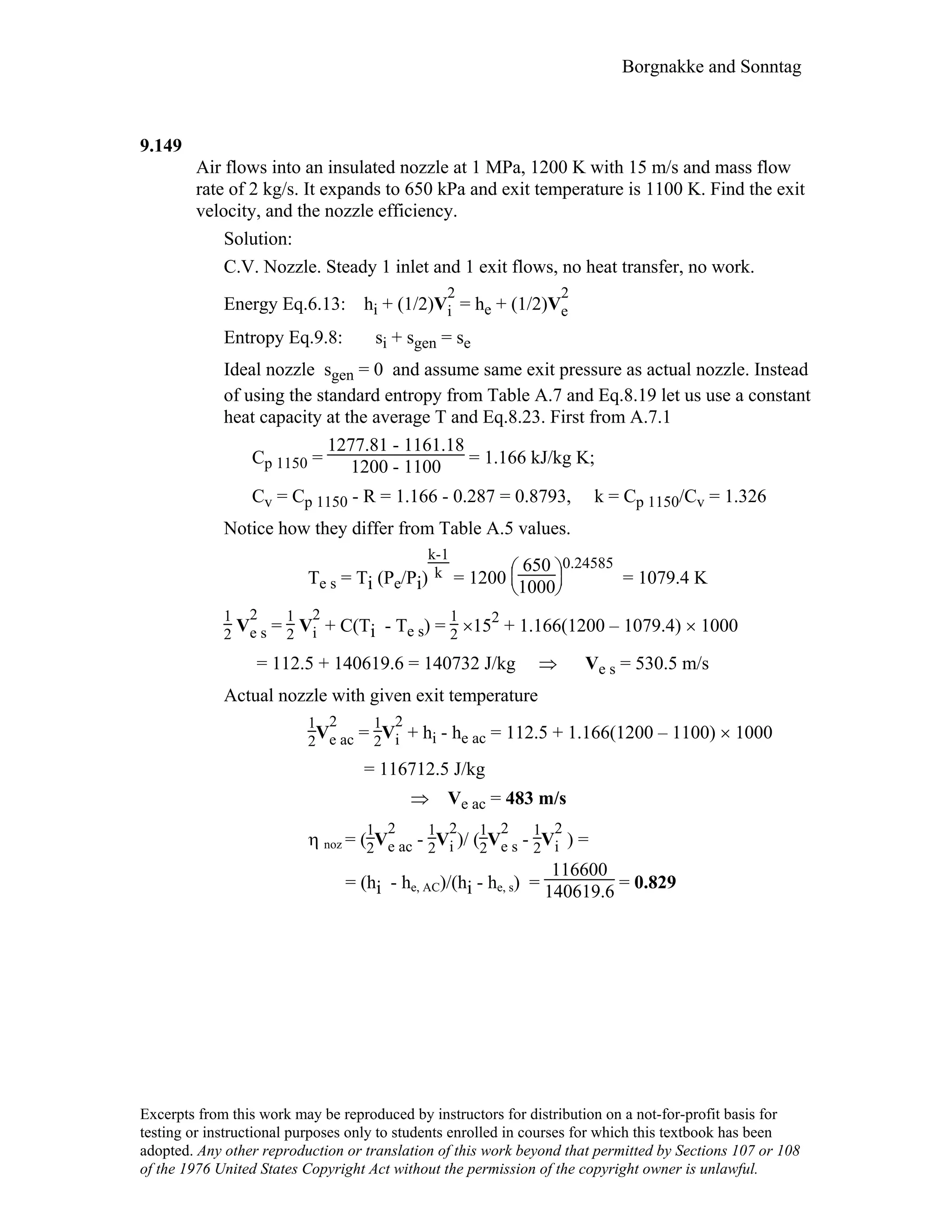 Thermodynamic solutions