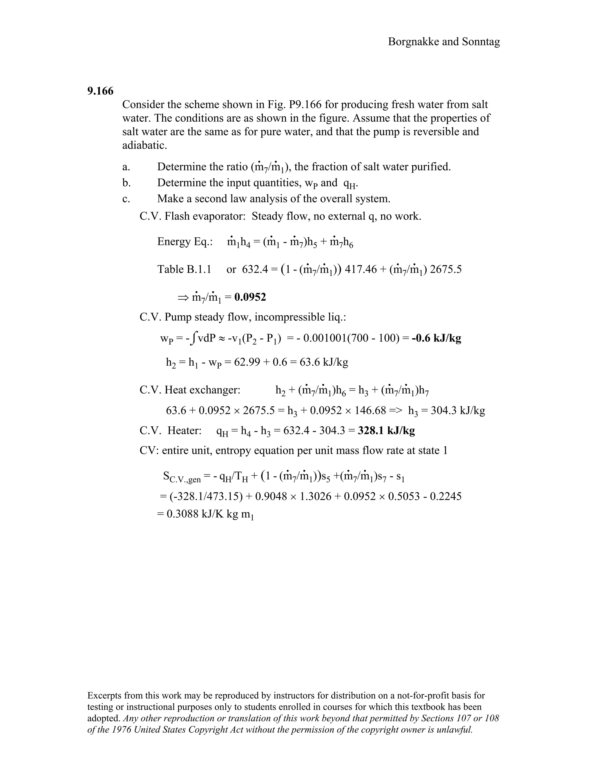 Thermodynamic solutions