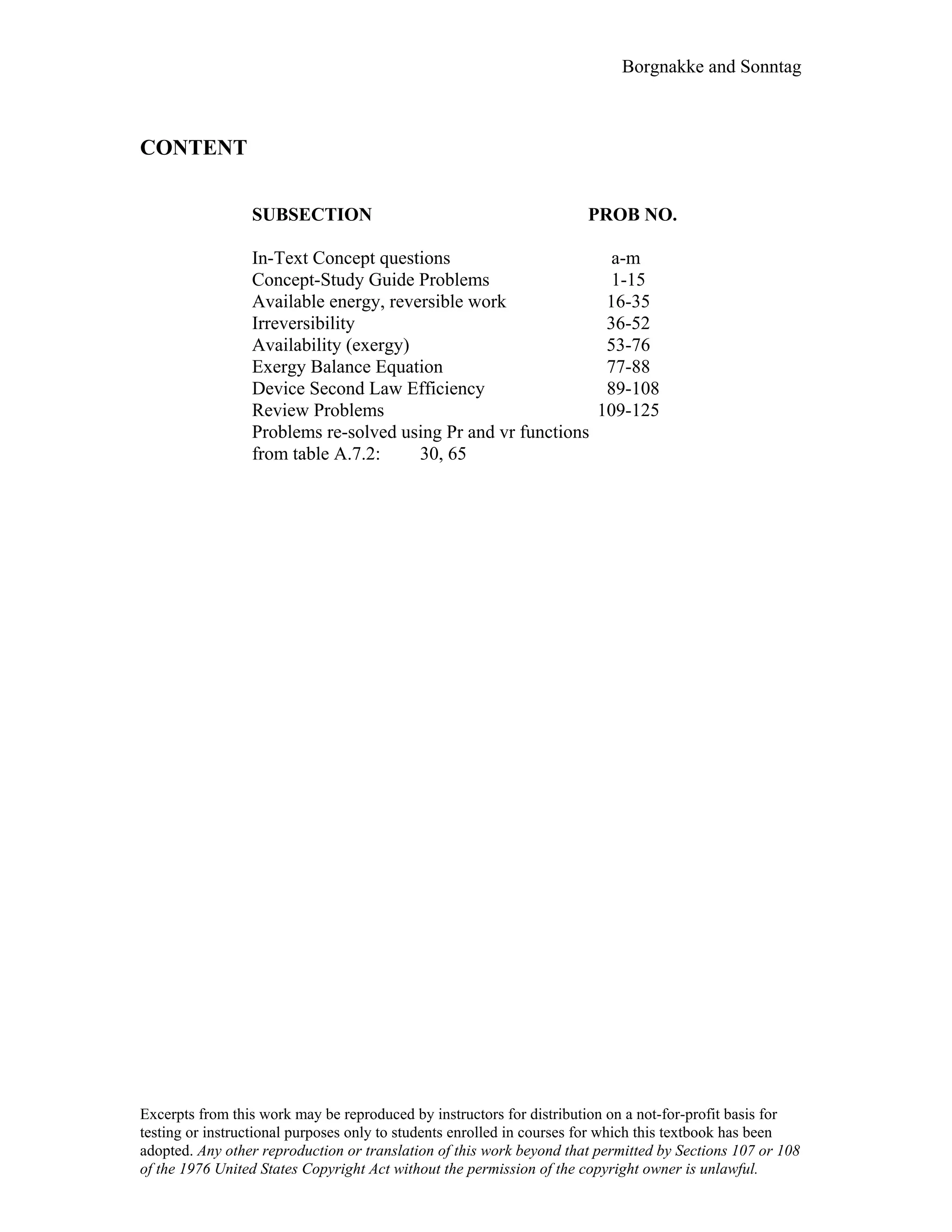 Thermodynamic solutions