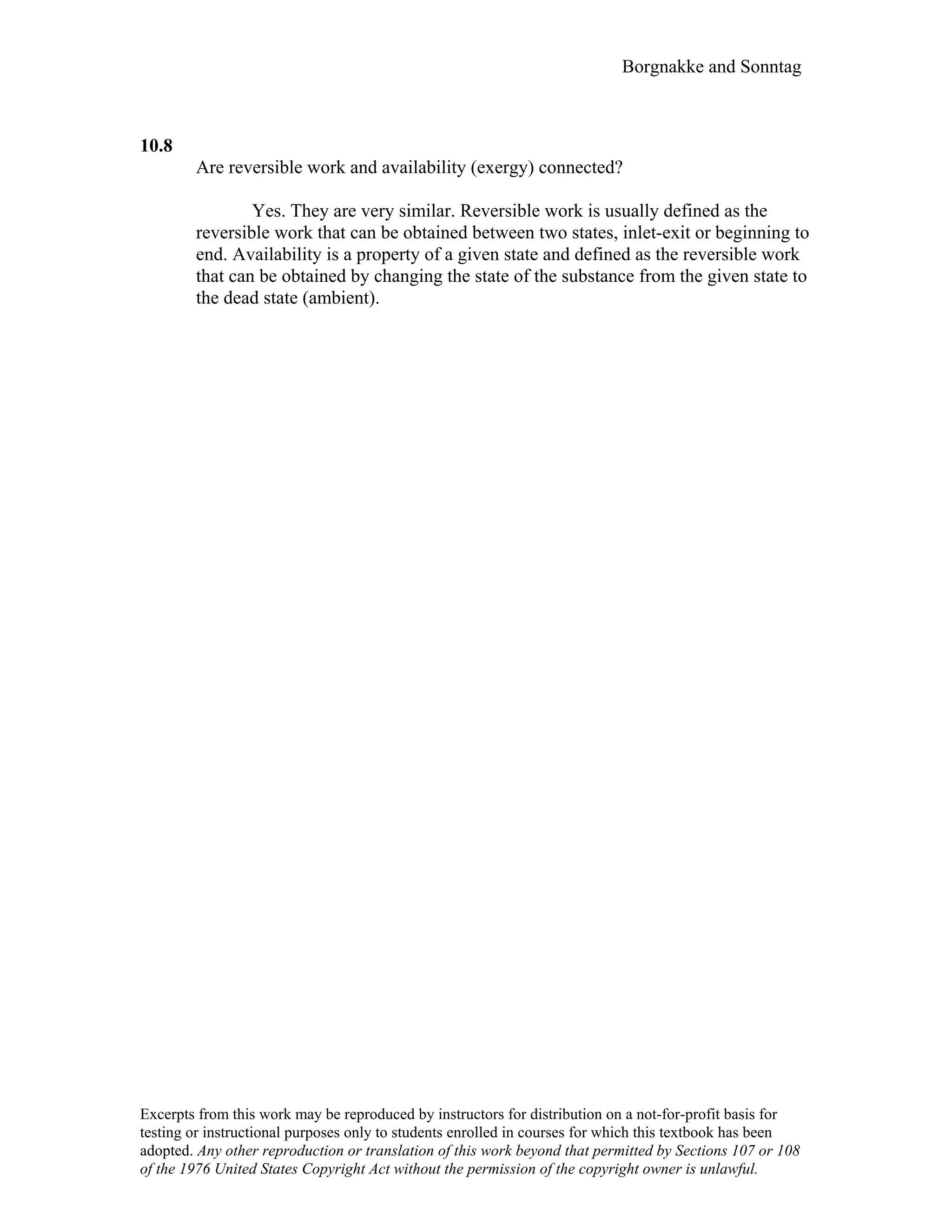 Thermodynamic solutions