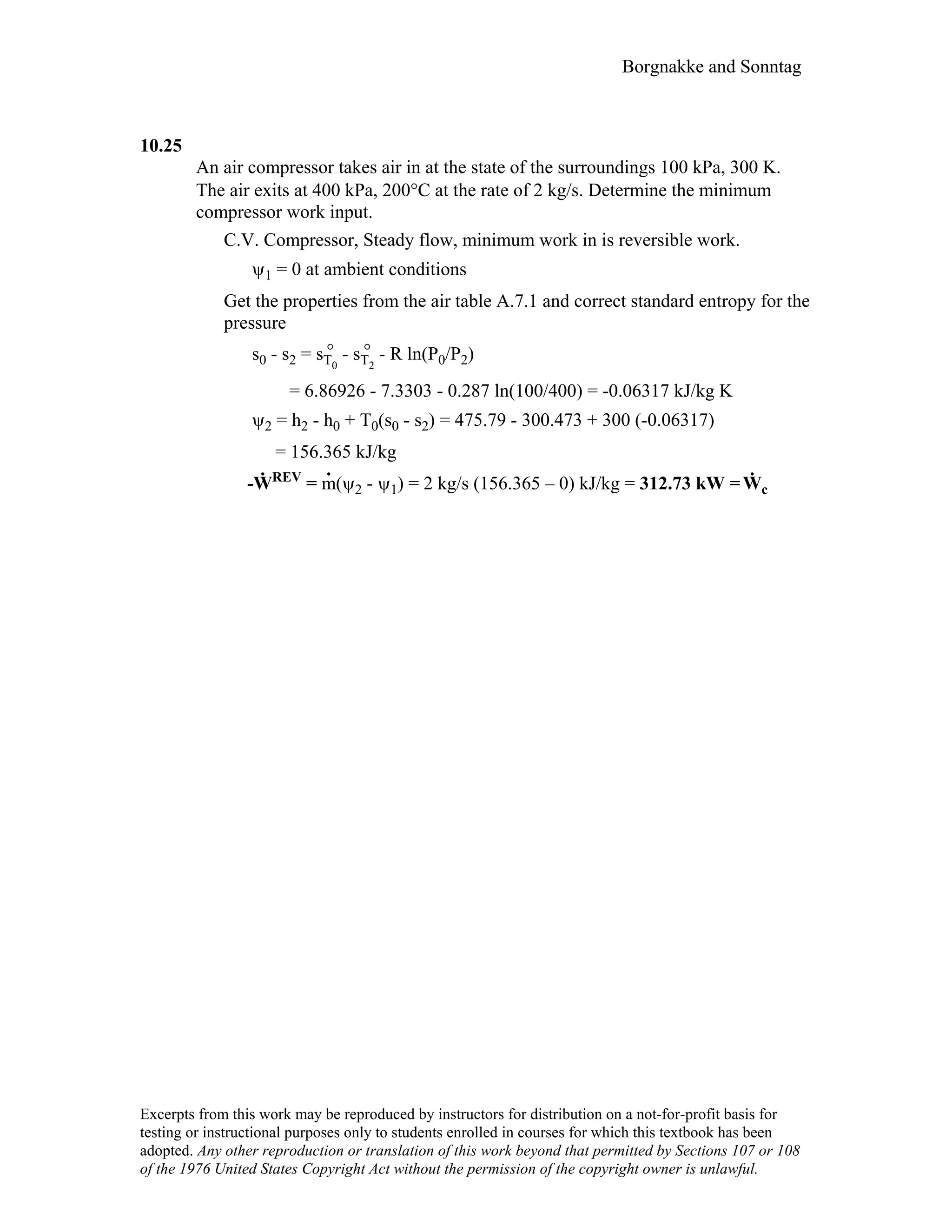 Thermodynamic solutions