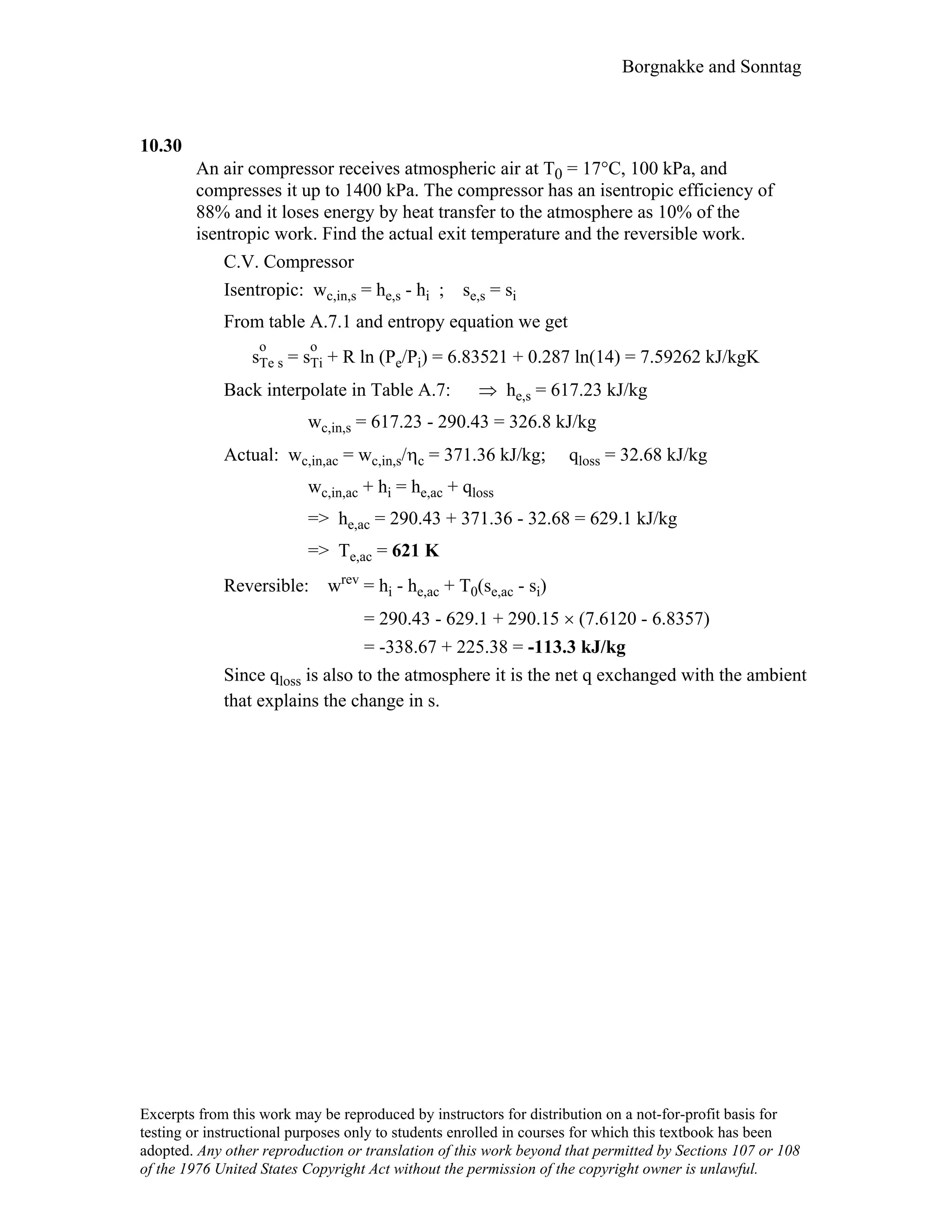 Thermodynamic solutions