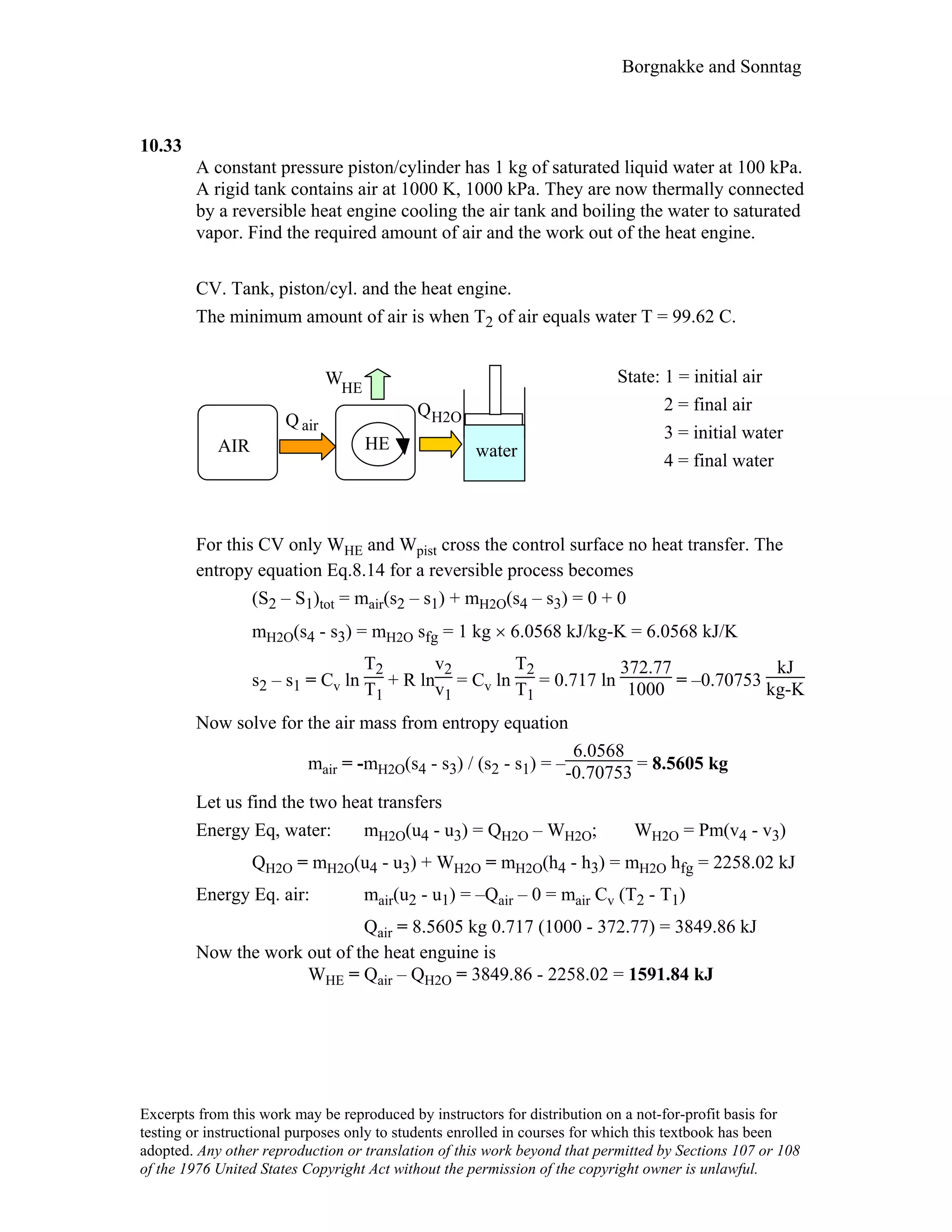 Thermodynamic solutions
