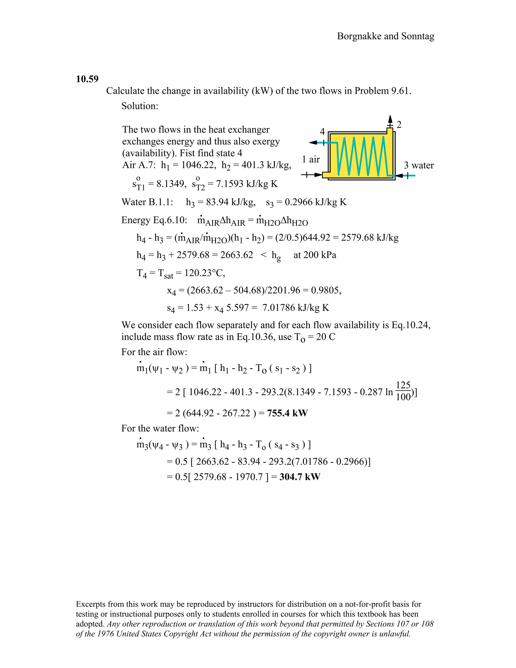 Thermodynamic solutions