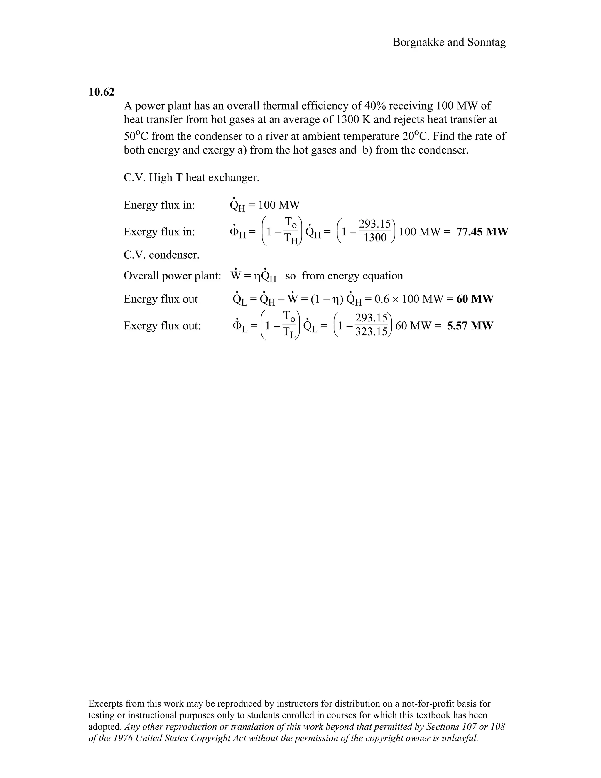 Thermodynamic solutions