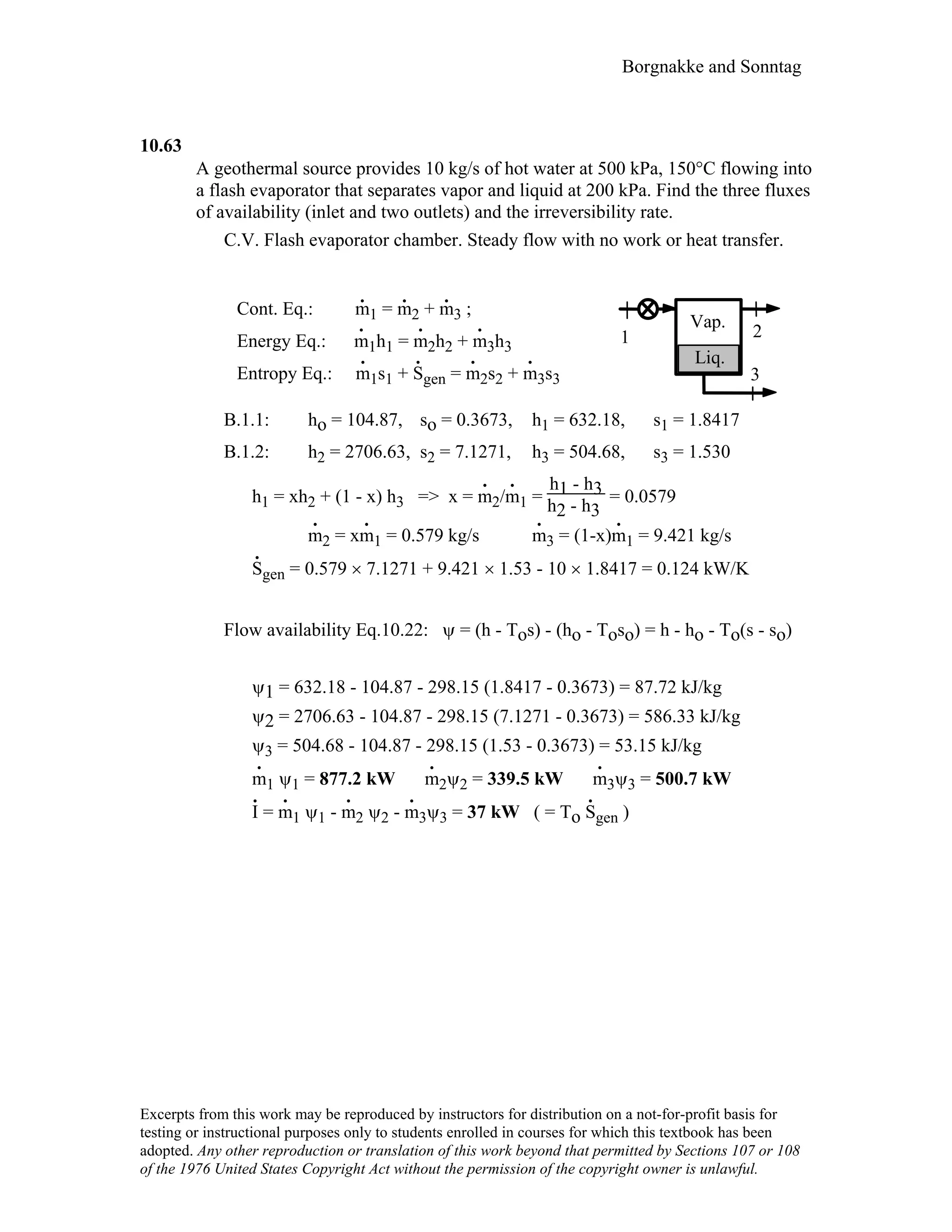 Thermodynamic solutions