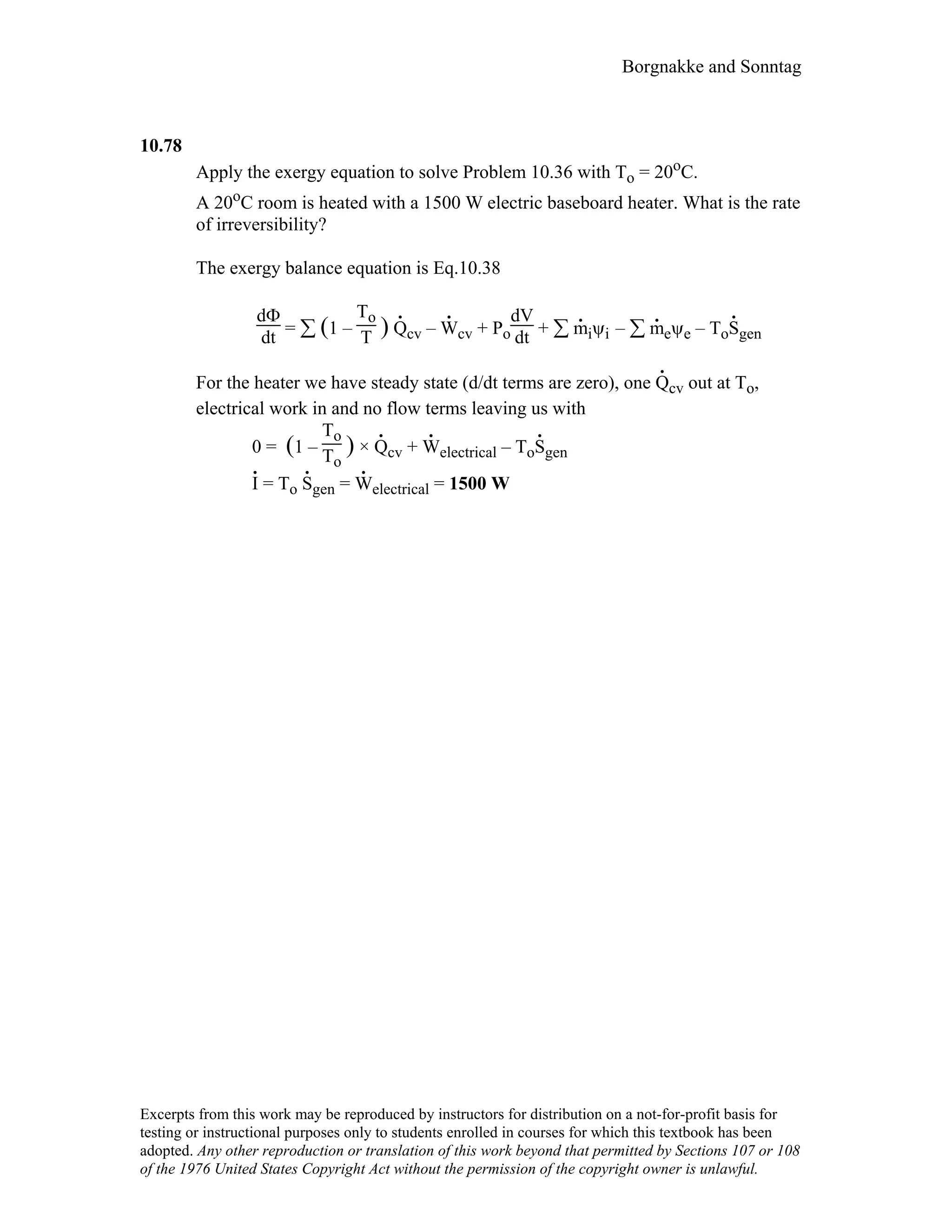 Thermodynamic solutions