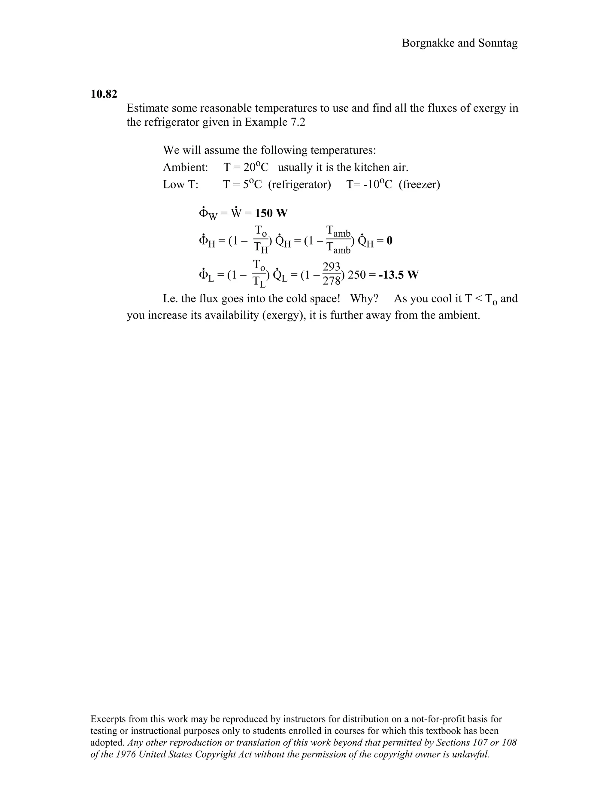 Thermodynamic solutions