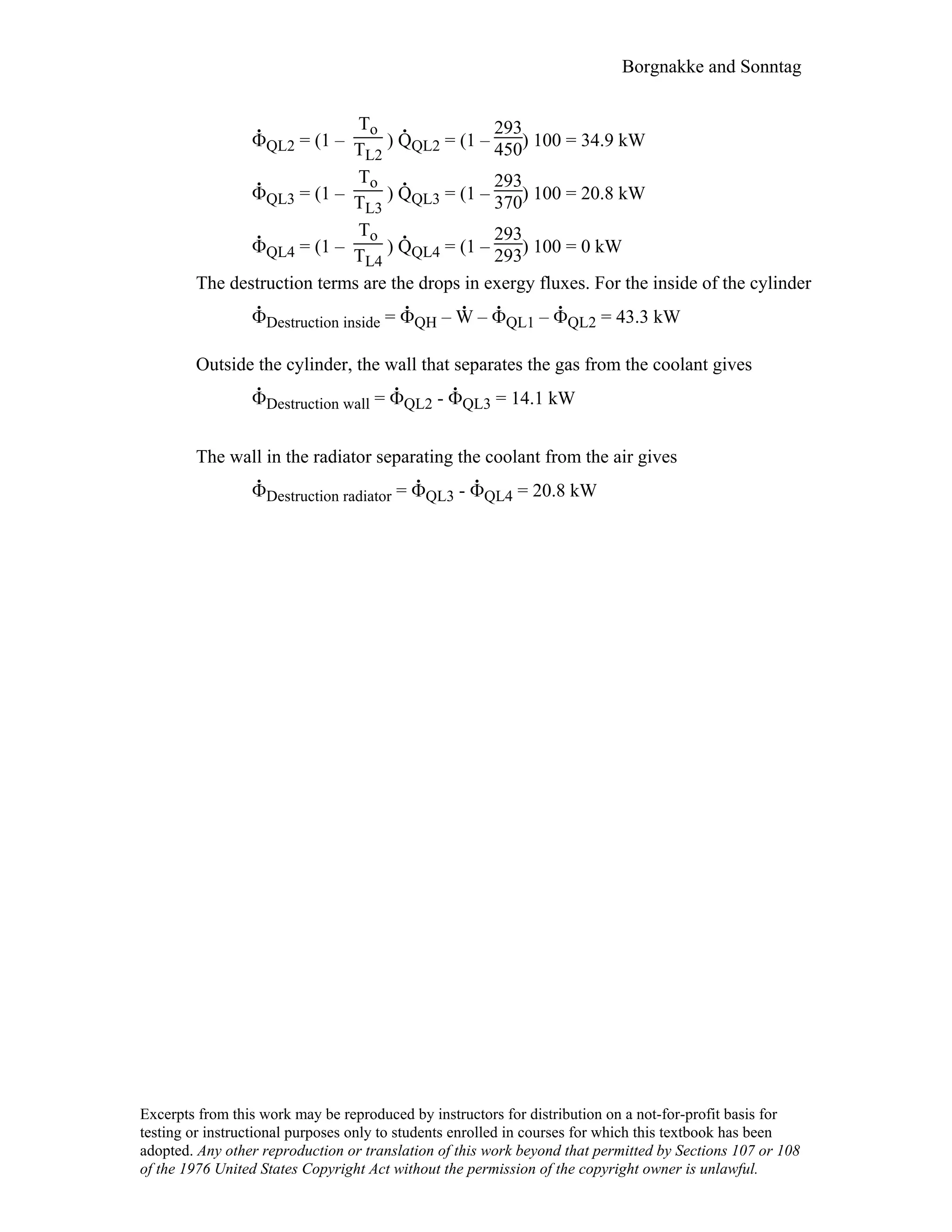 Thermodynamic solutions