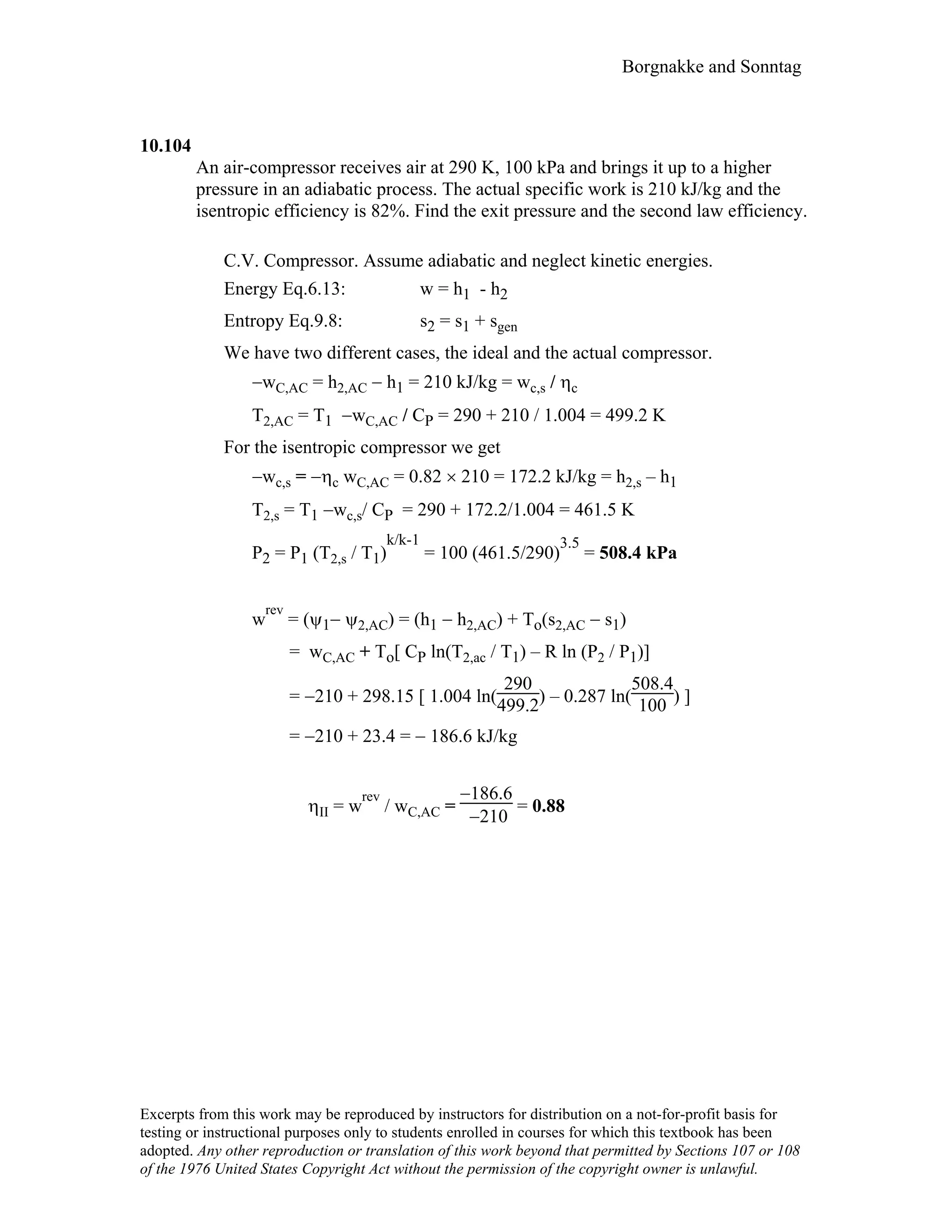 Thermodynamic solutions