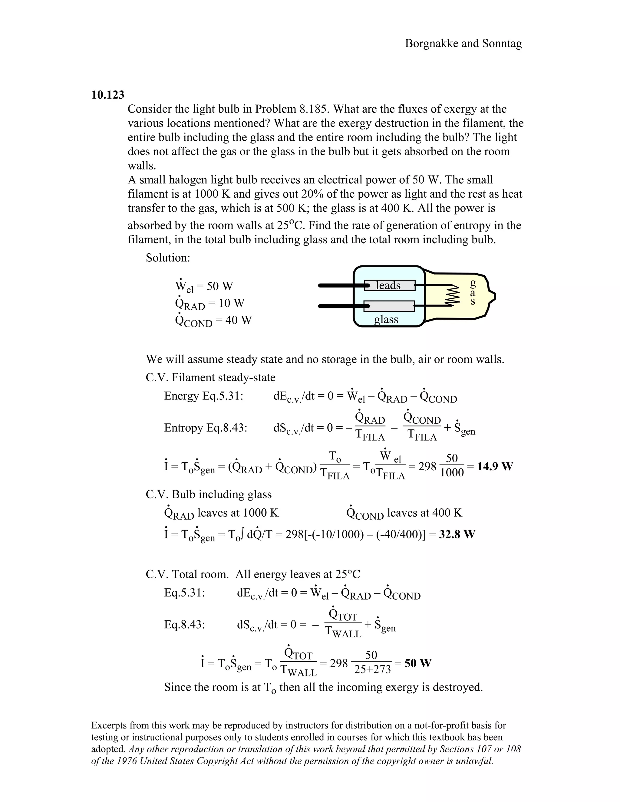 Thermodynamic solutions