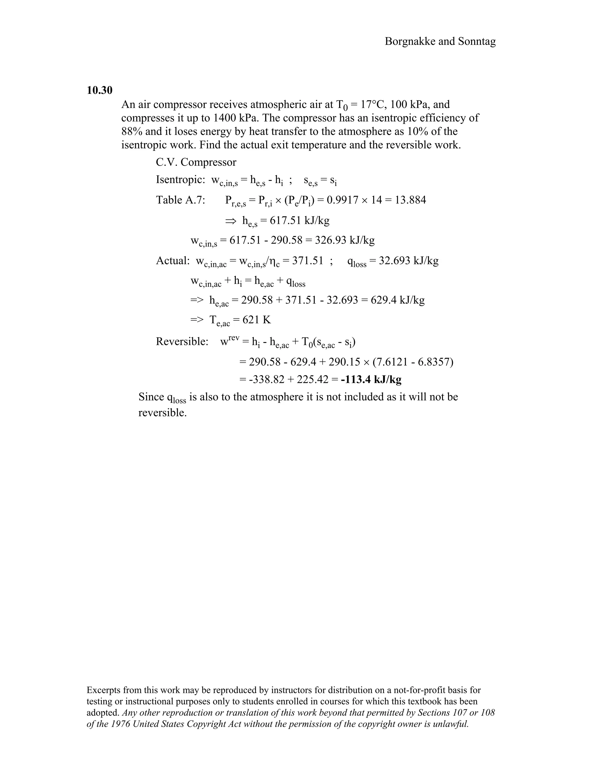 Thermodynamic solutions