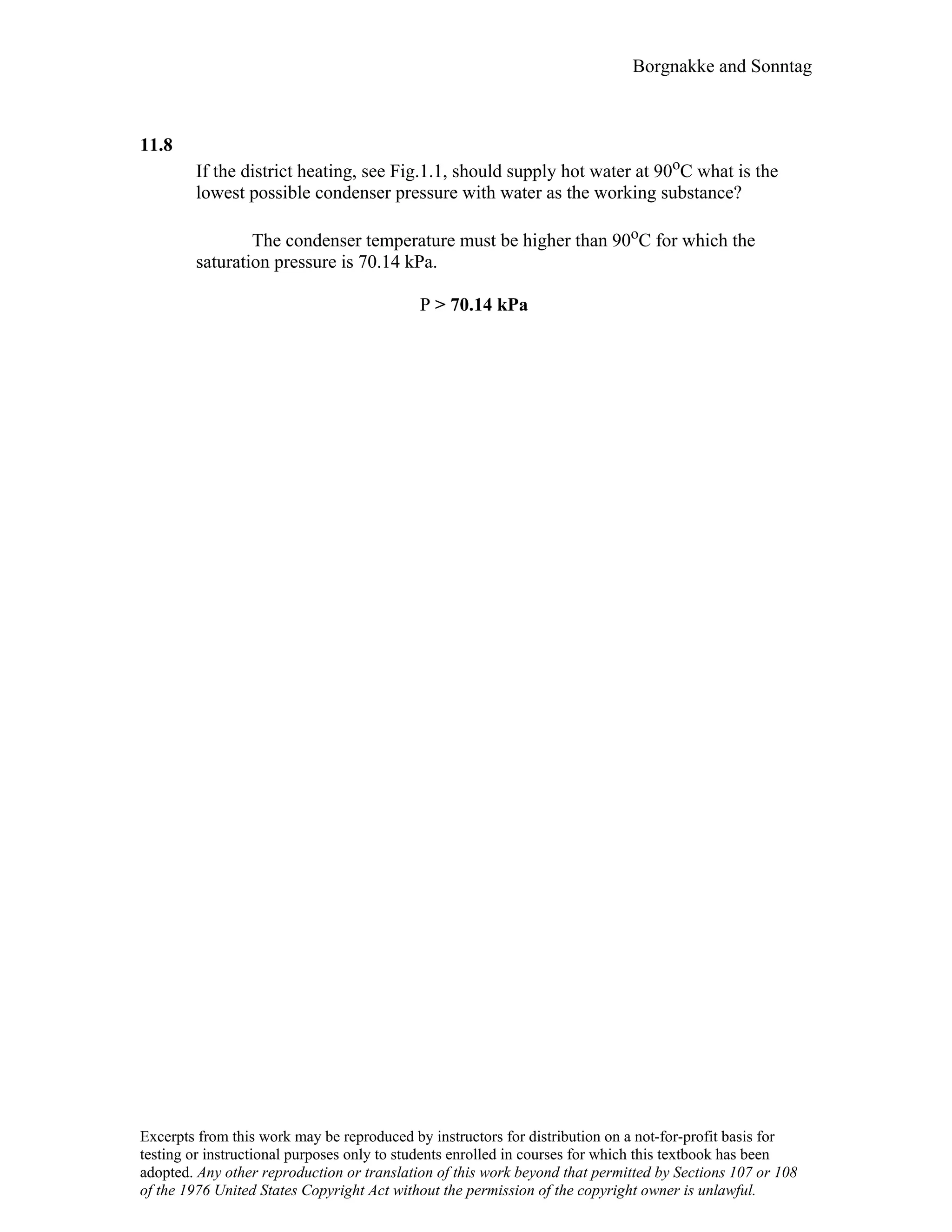 Thermodynamic solutions