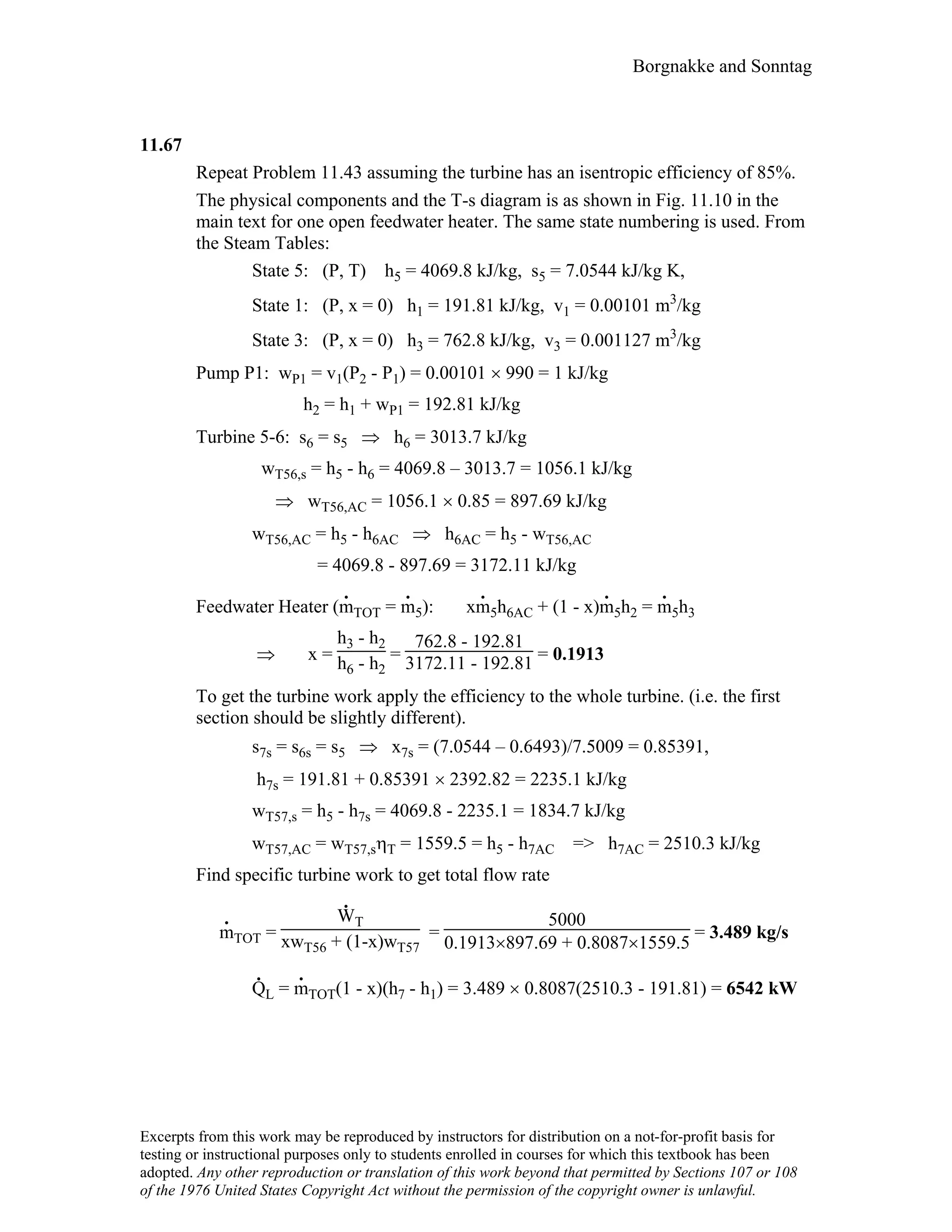 Thermodynamic solutions