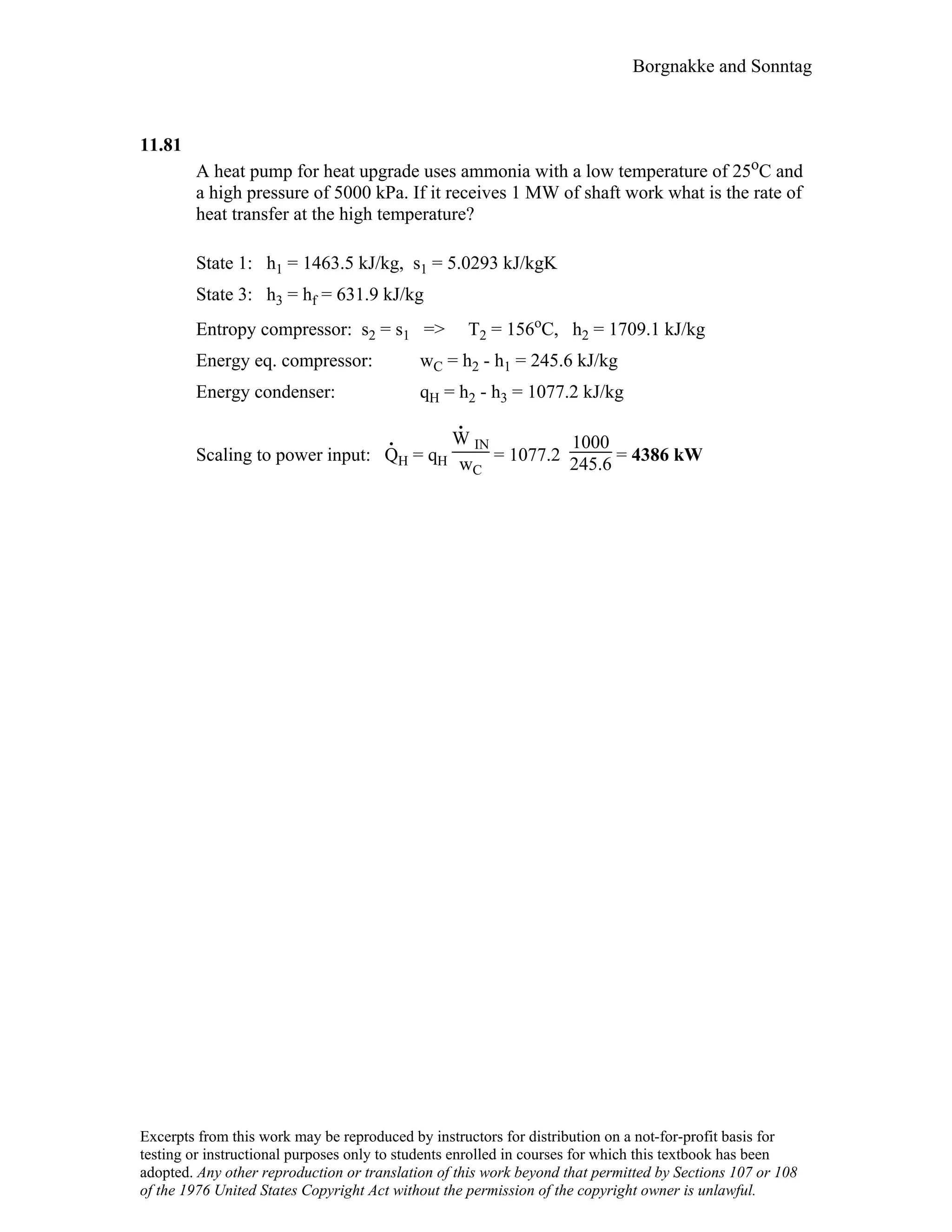 Thermodynamic solutions