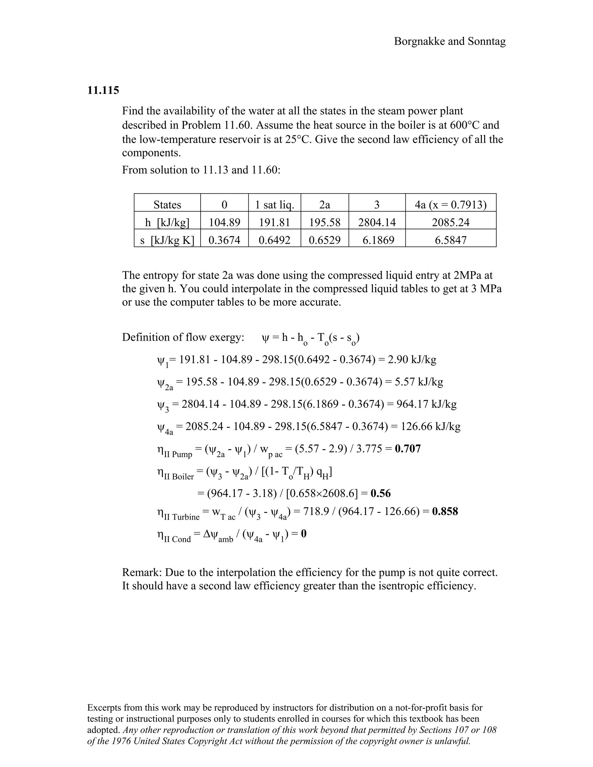 Thermodynamic solutions