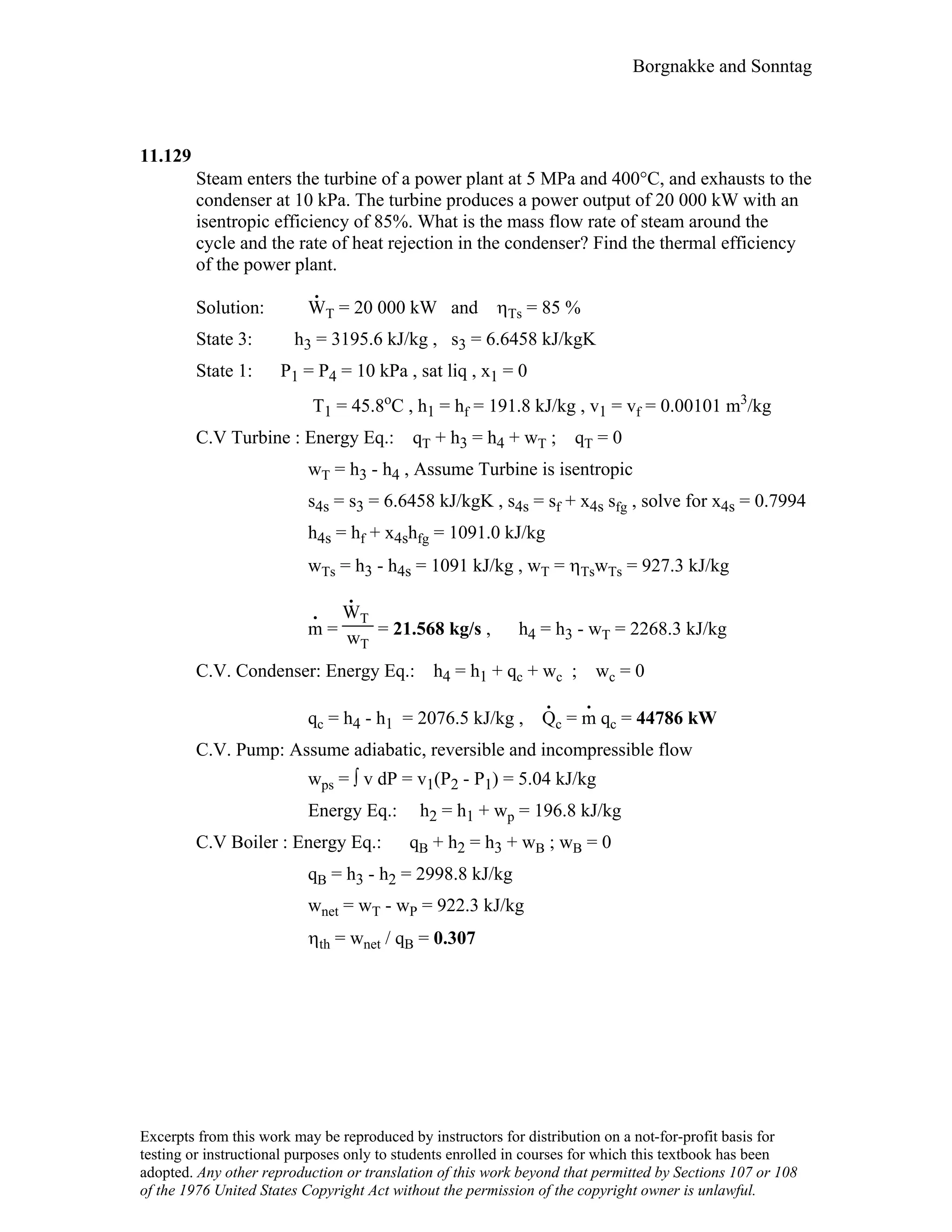 Thermodynamic solutions