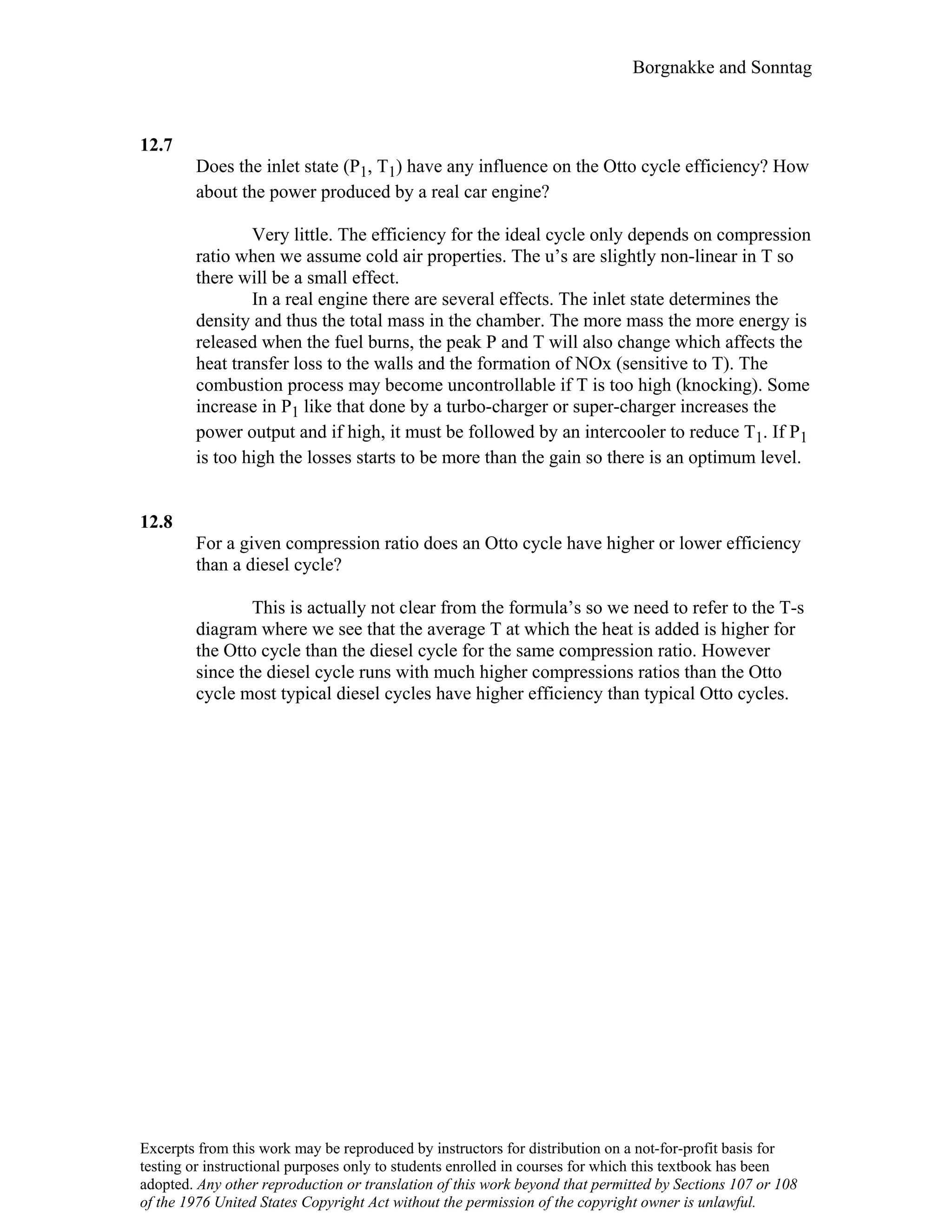 Thermodynamic solutions