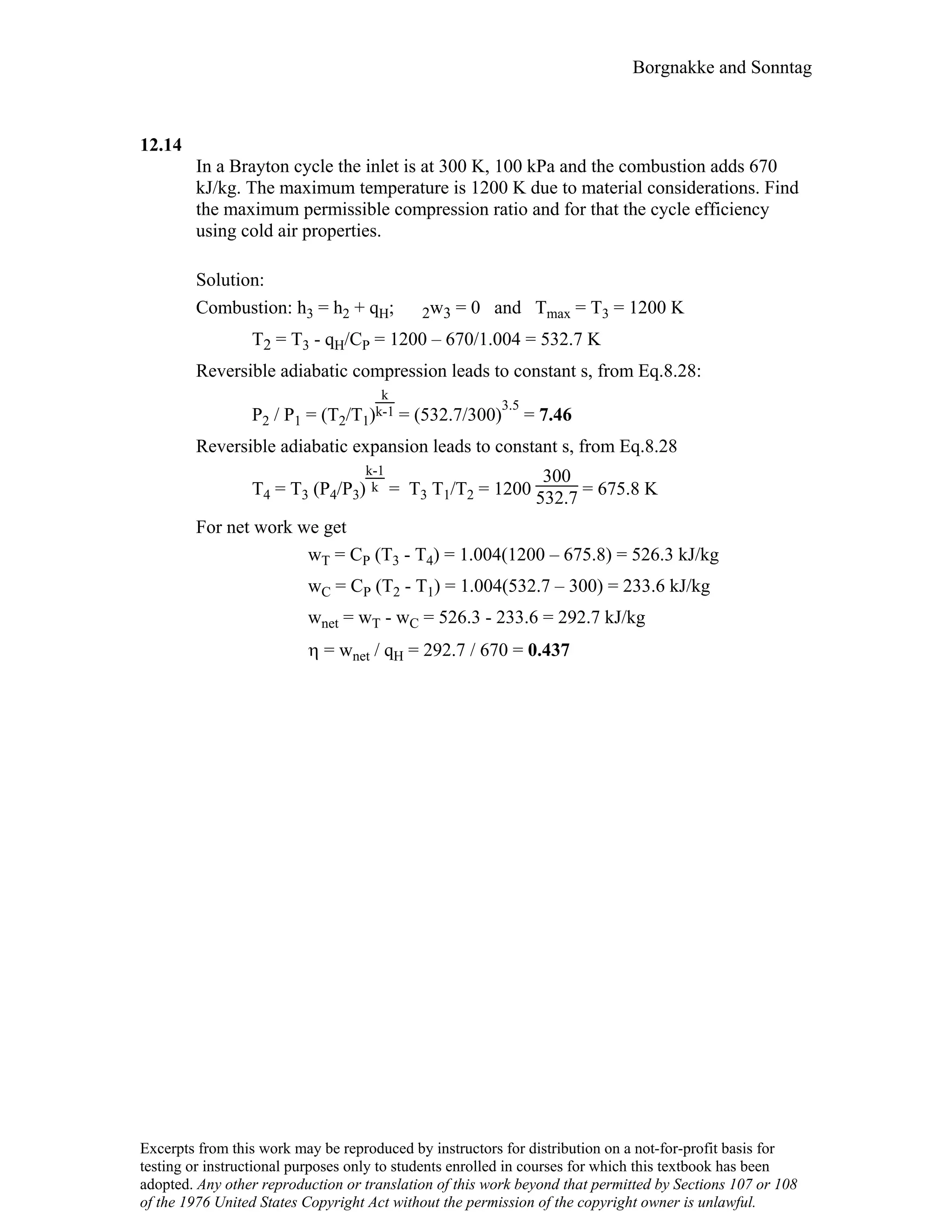 Thermodynamic solutions