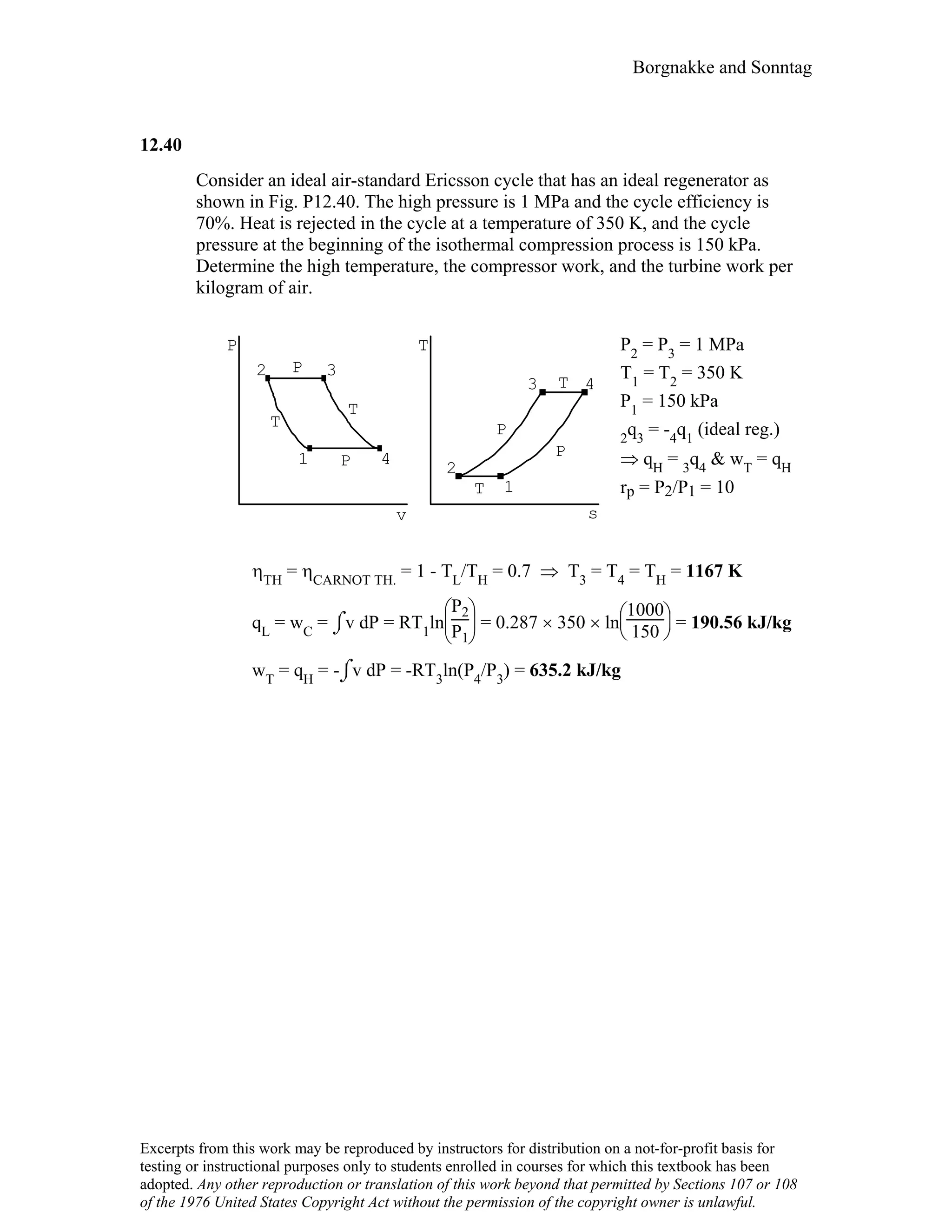 Thermodynamic solutions