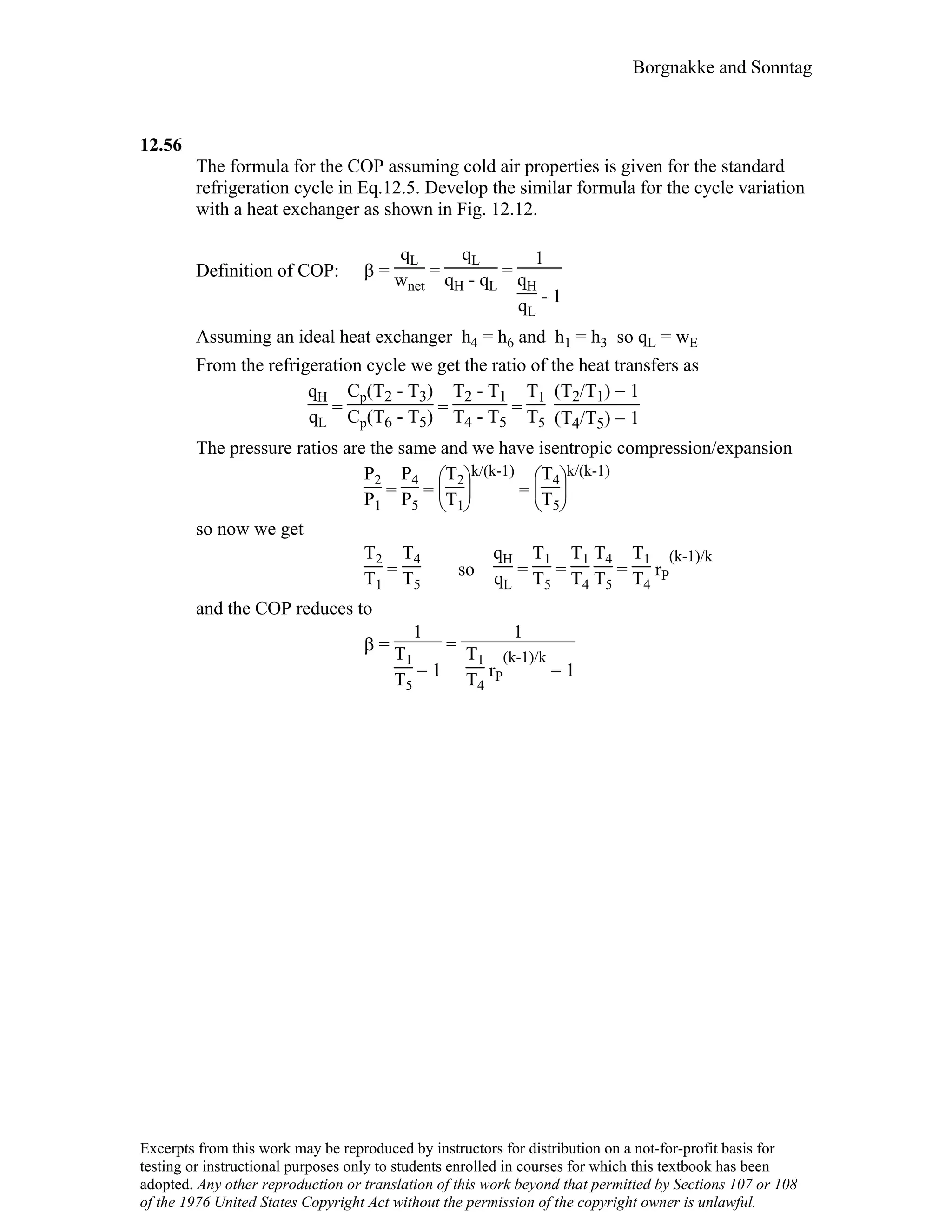Thermodynamic solutions