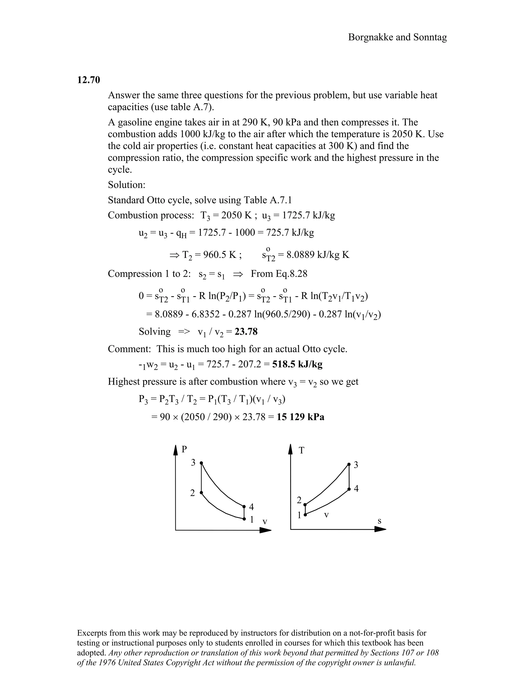 Thermodynamic solutions