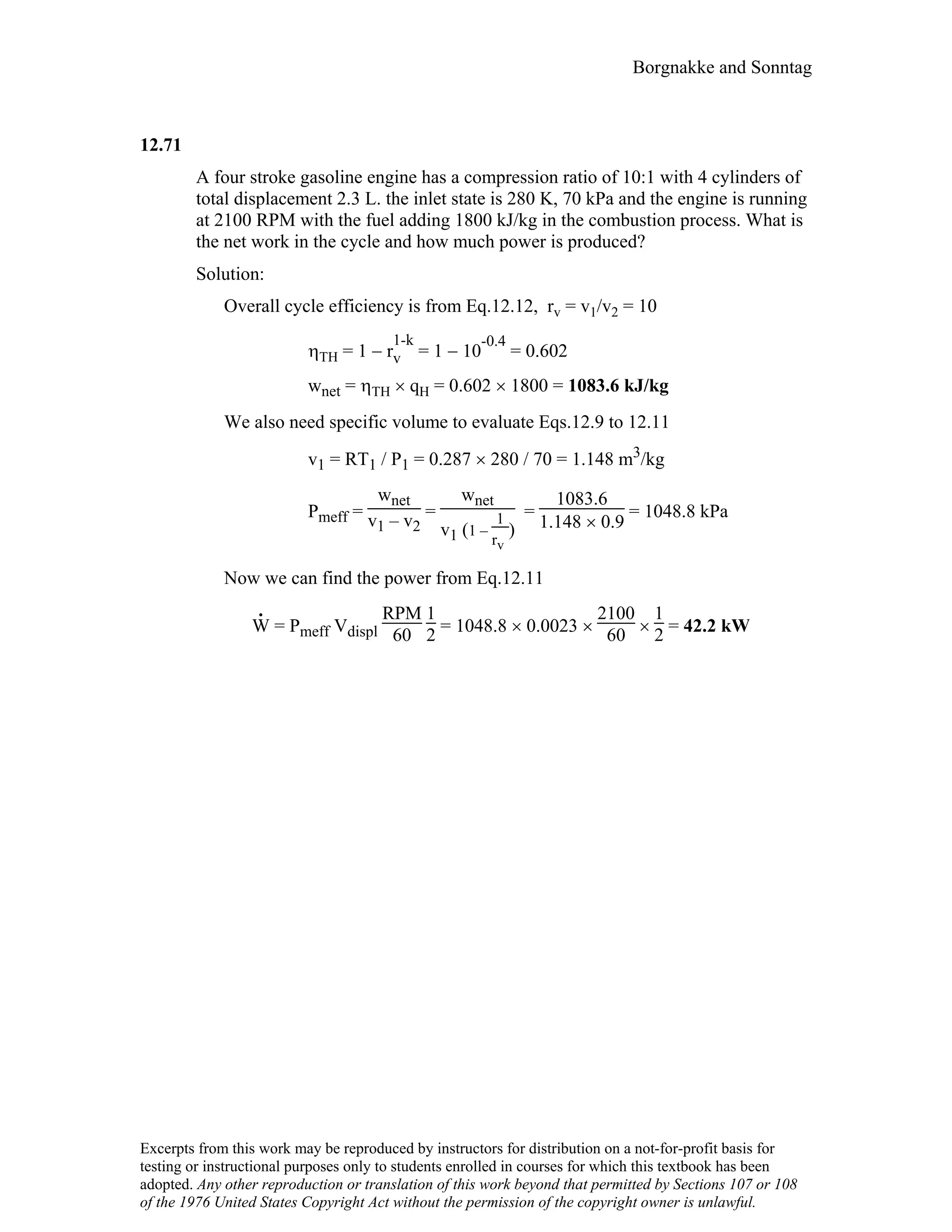 Thermodynamic solutions
