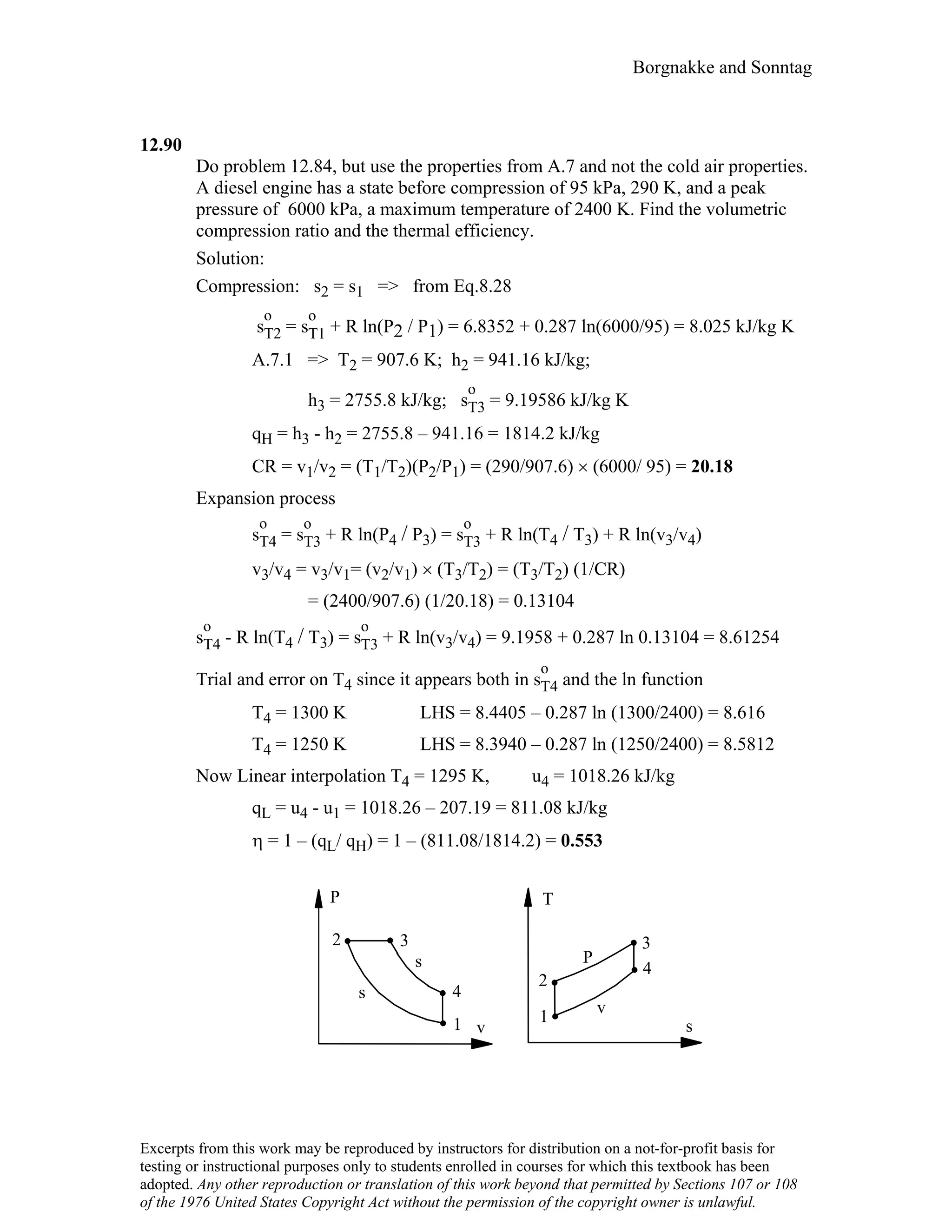 Thermodynamic solutions