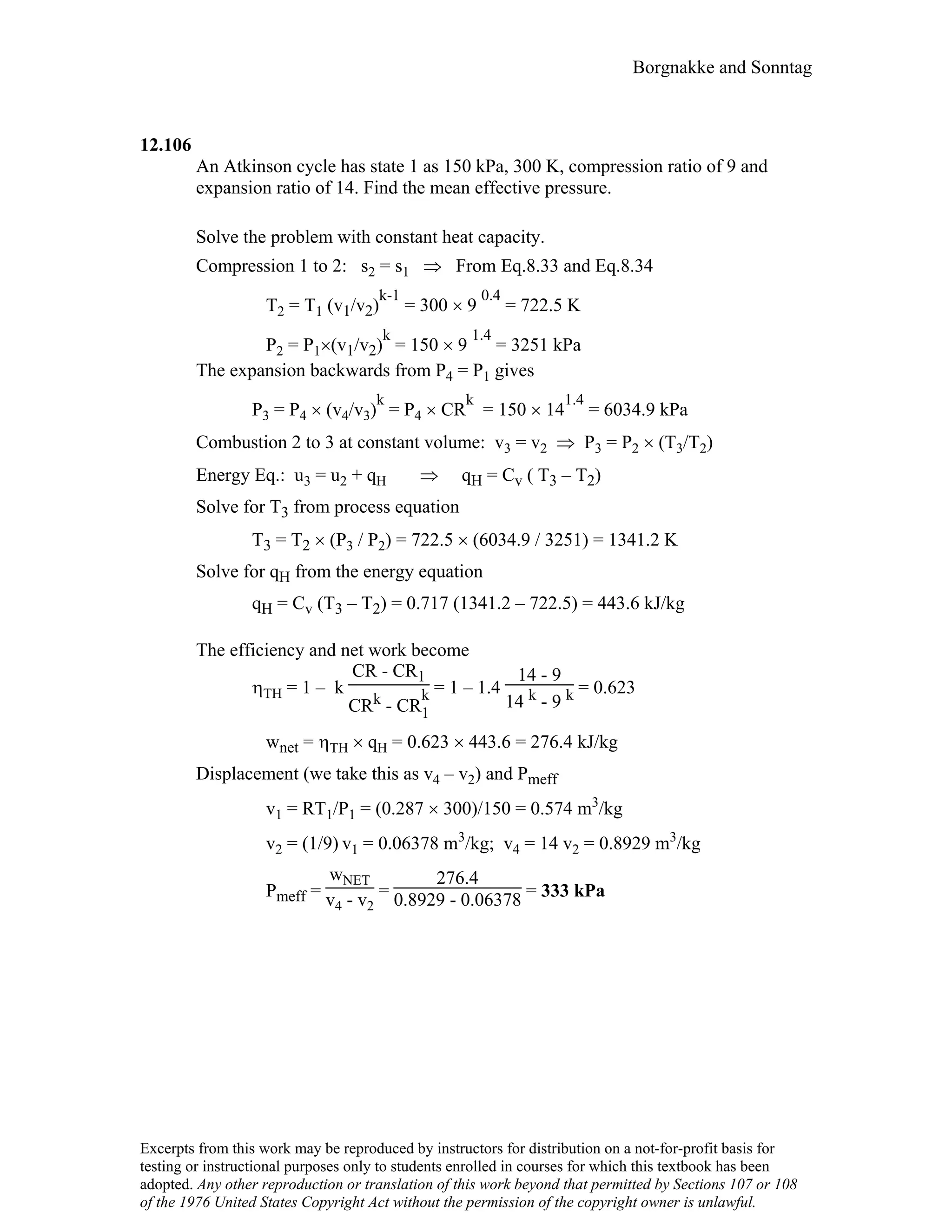 Thermodynamic solutions