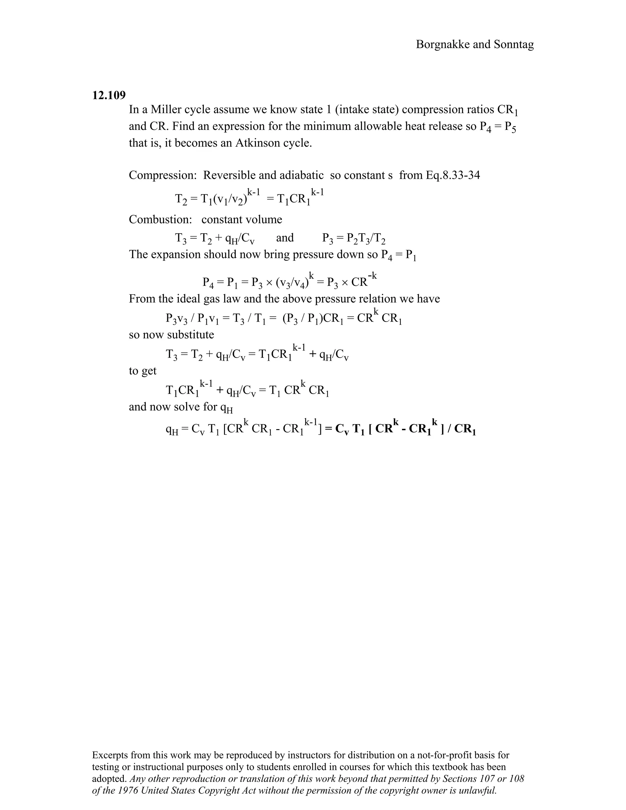 Thermodynamic solutions
