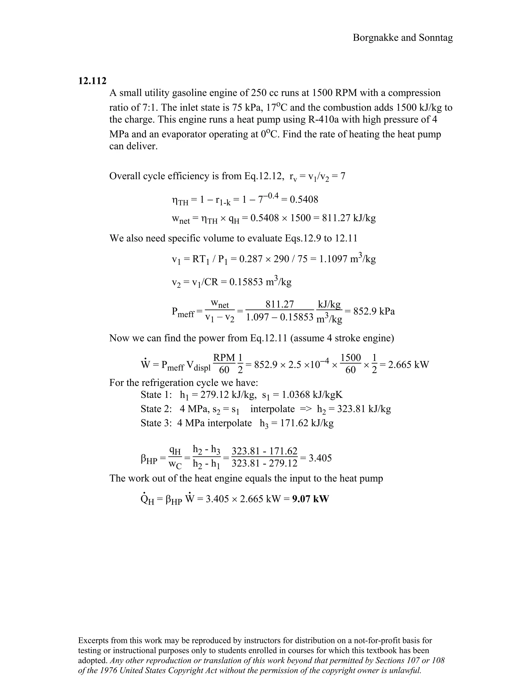 Thermodynamic solutions