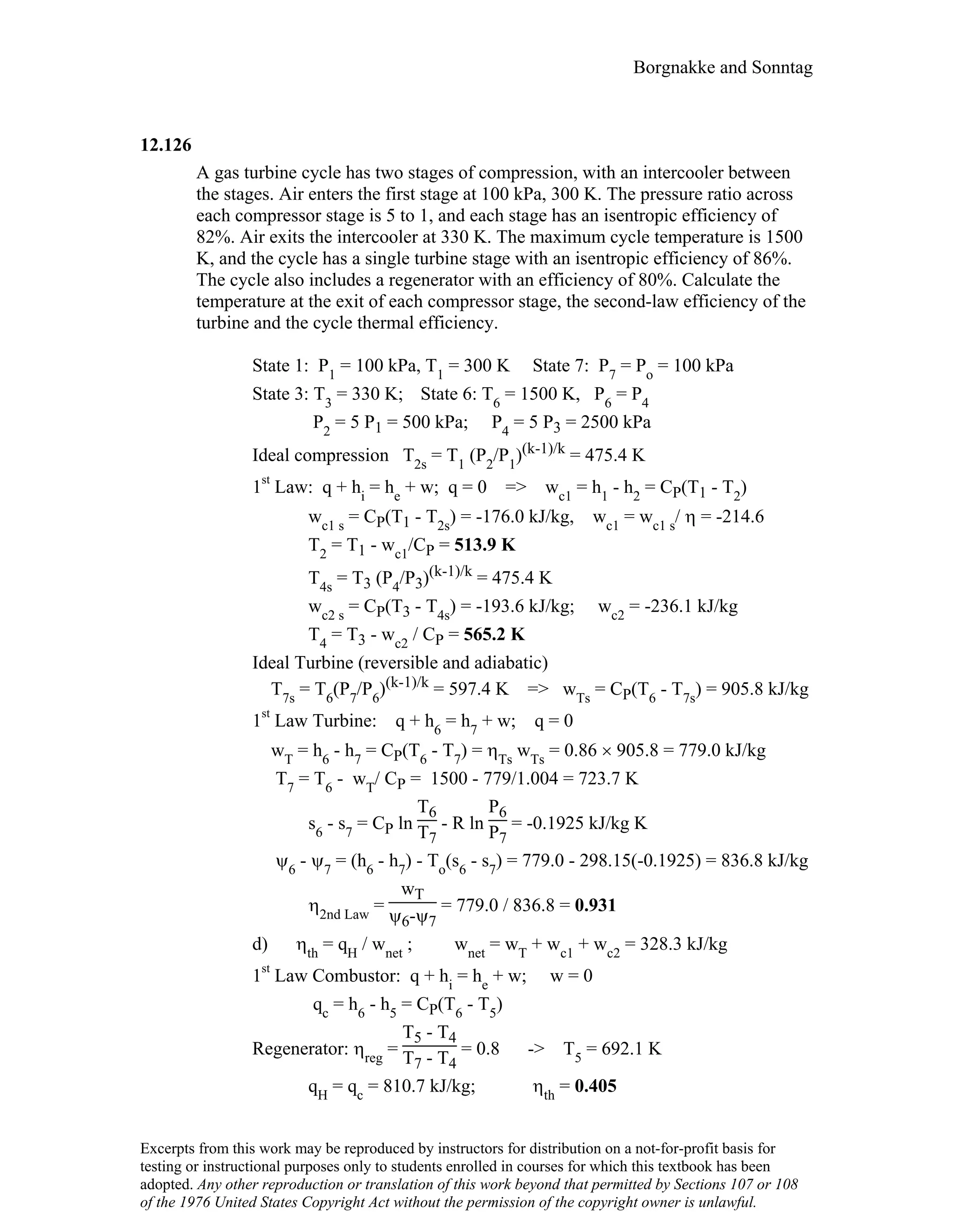 Thermodynamic solutions