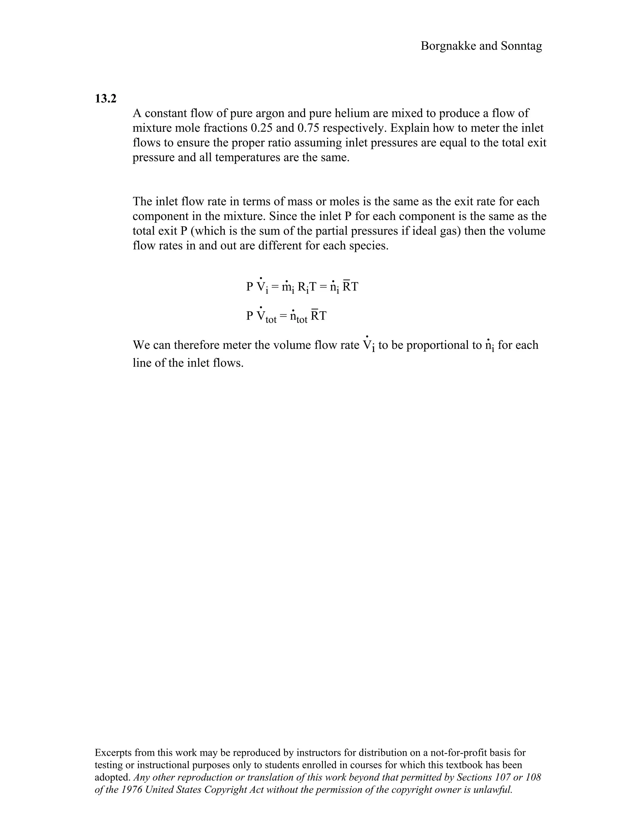 Thermodynamic solutions