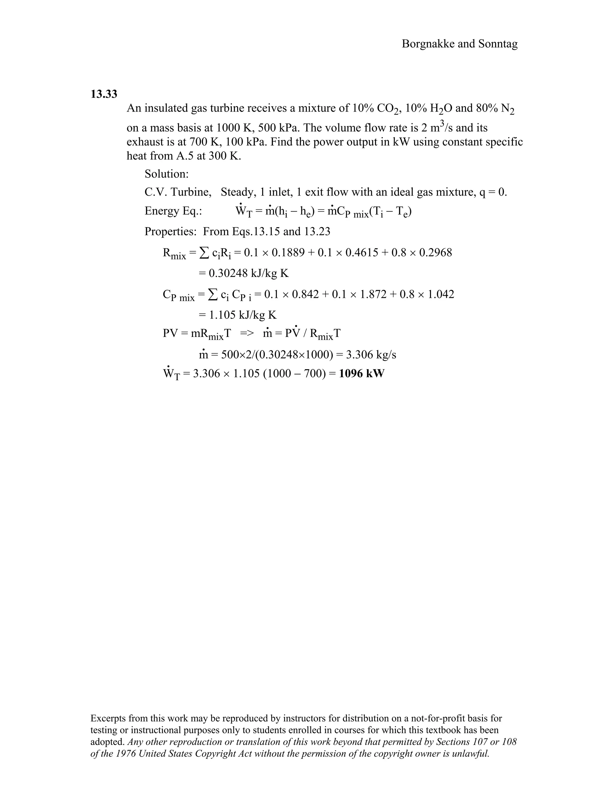 Thermodynamic solutions