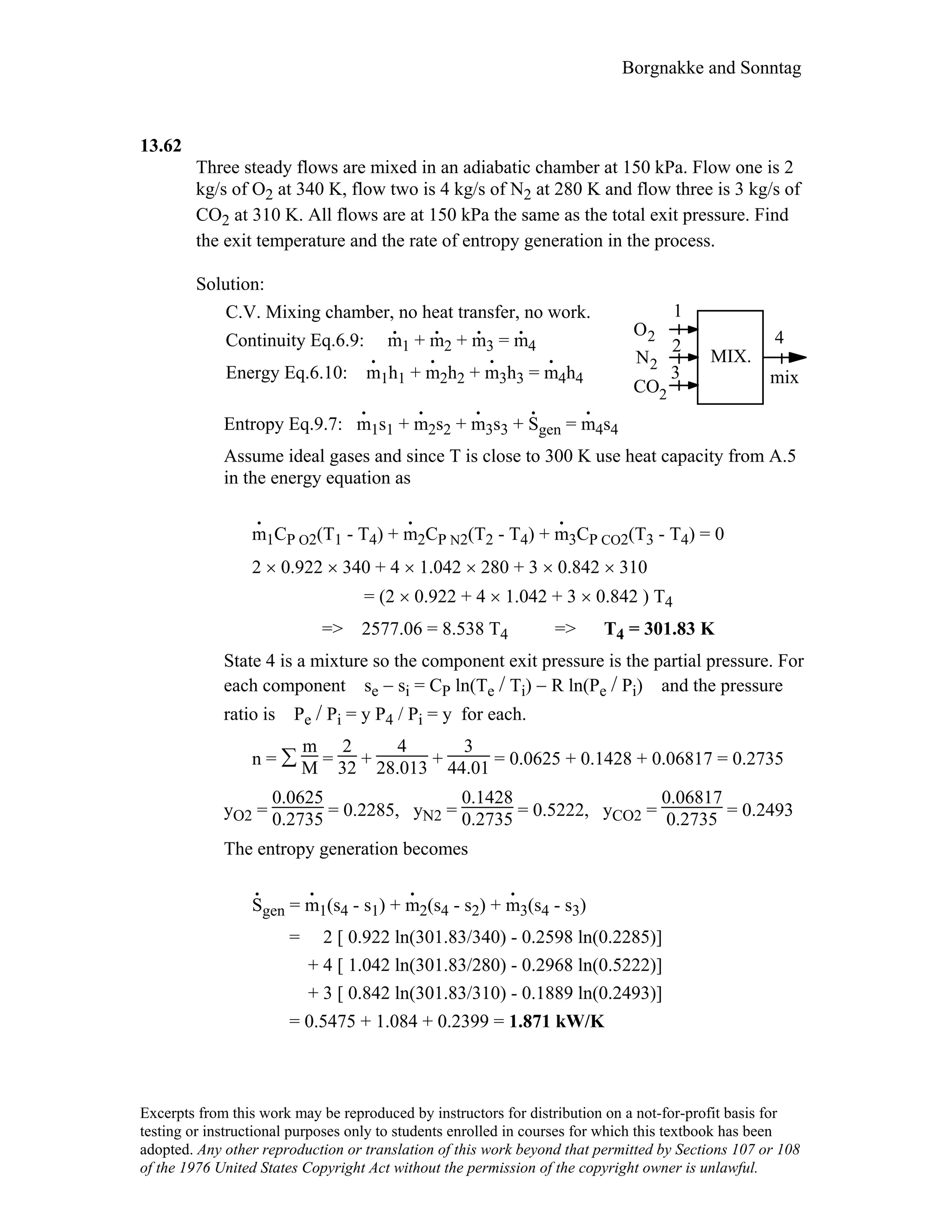 Thermodynamic solutions