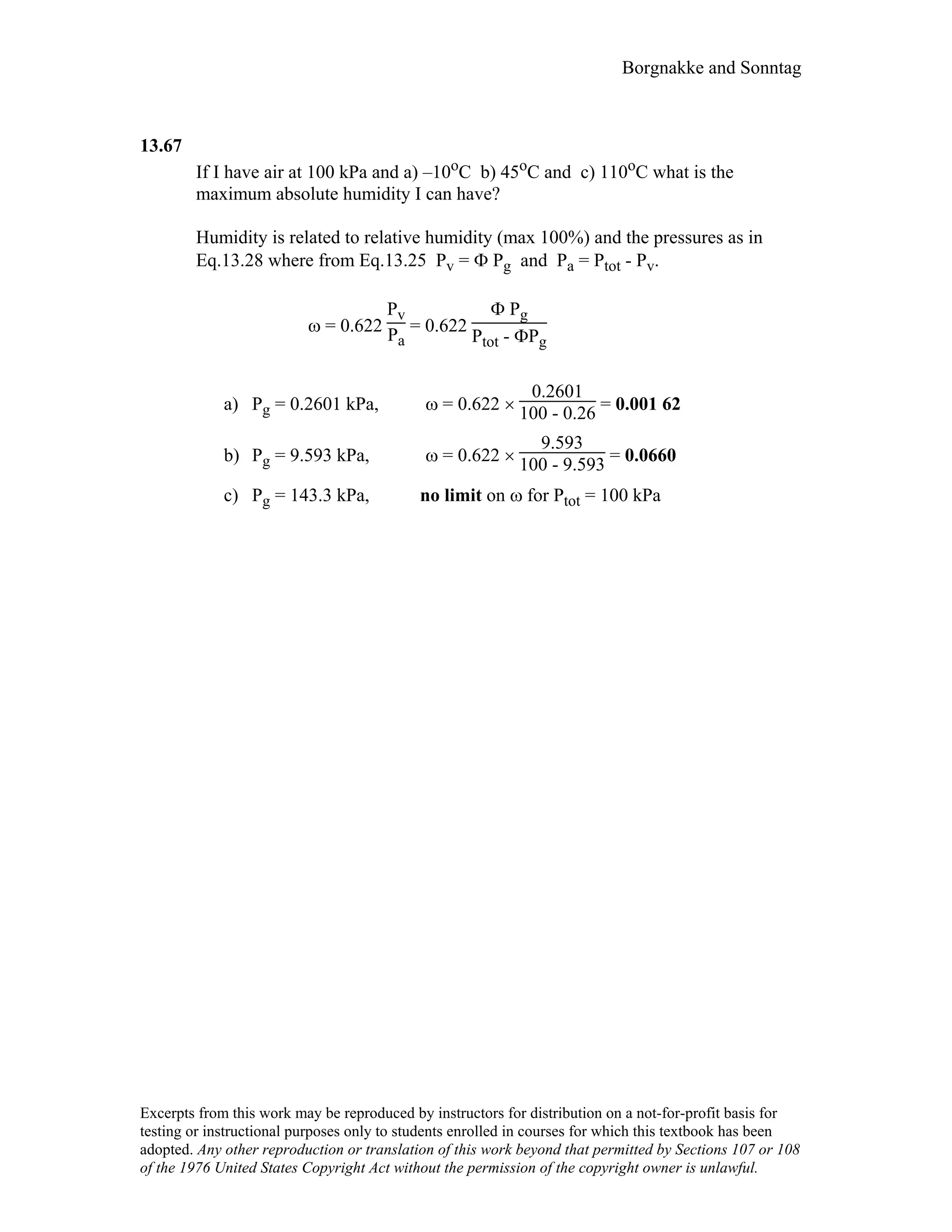Thermodynamic solutions