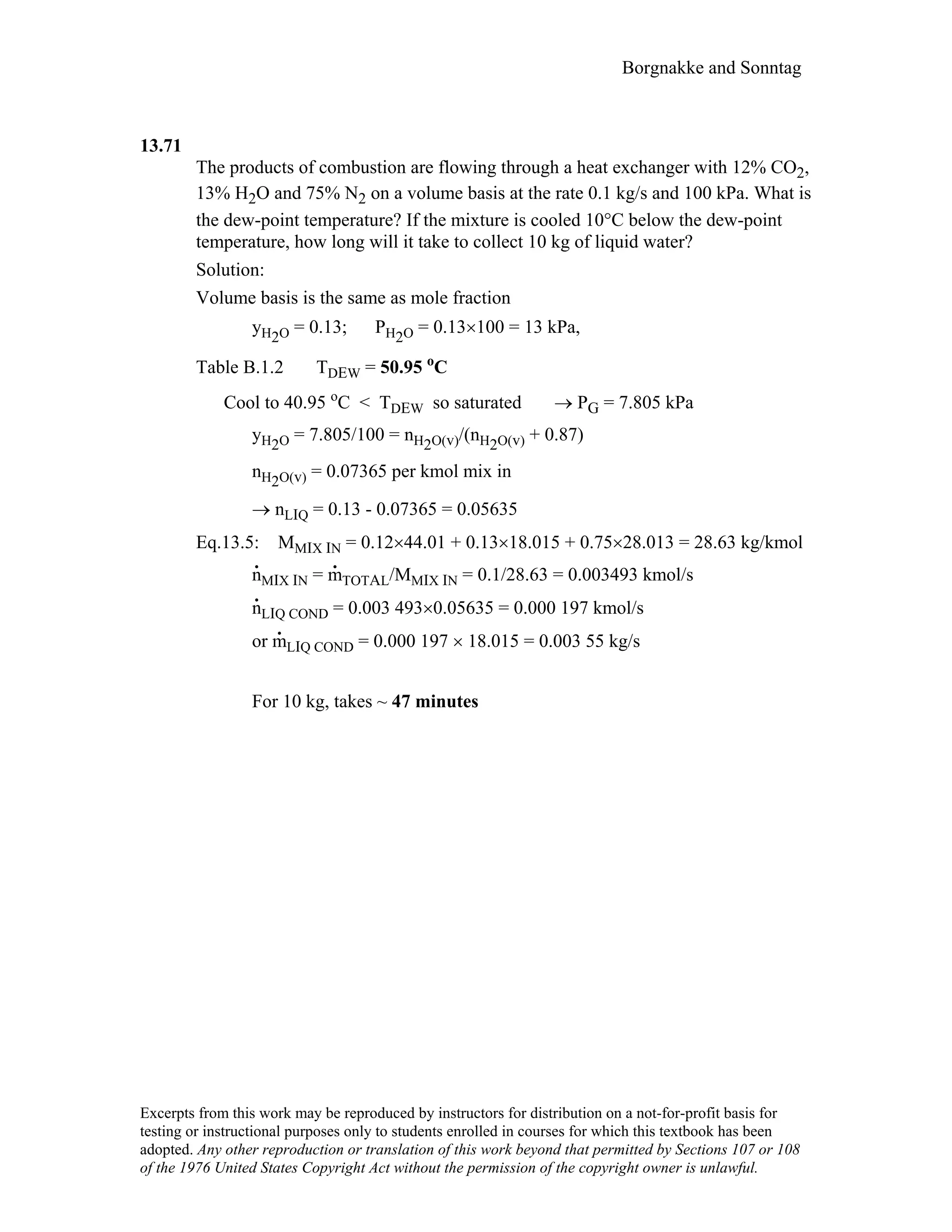 Thermodynamic solutions