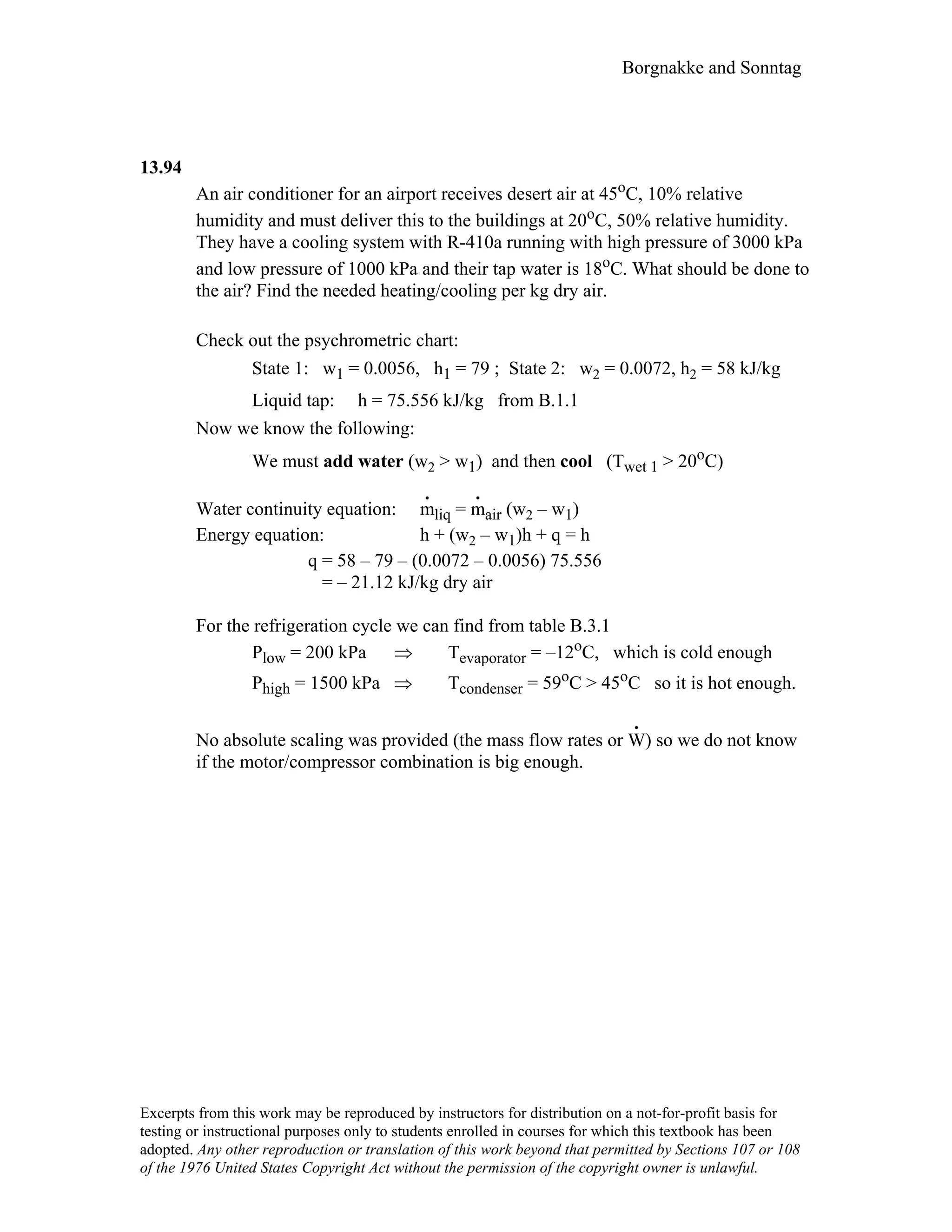 Thermodynamic solutions