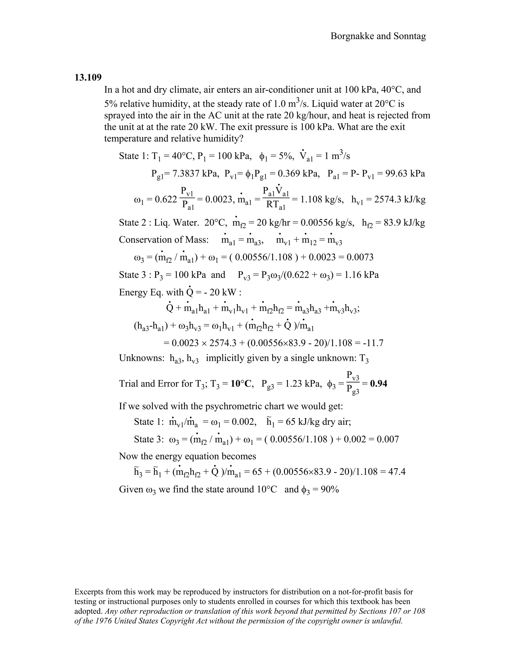 Thermodynamic solutions