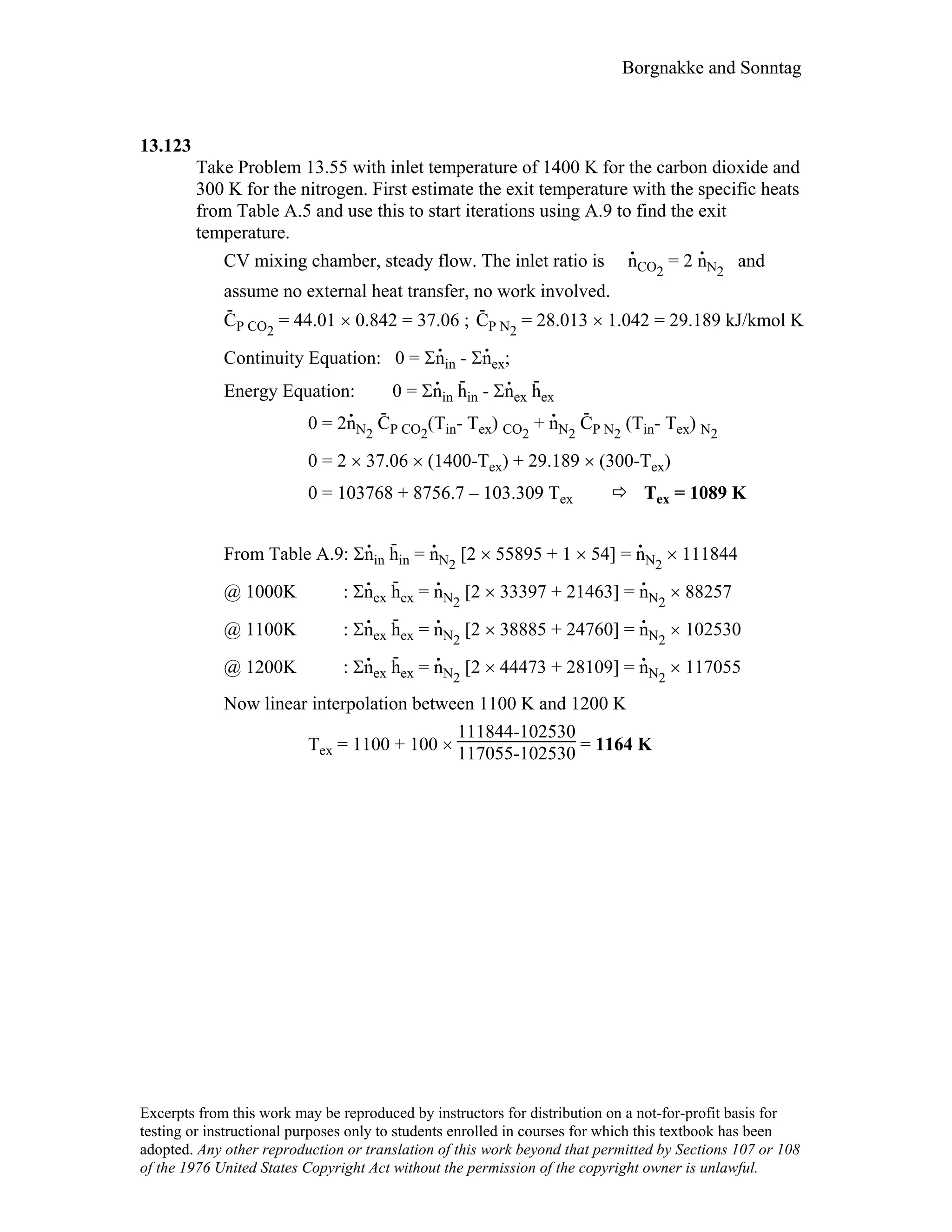 Thermodynamic solutions