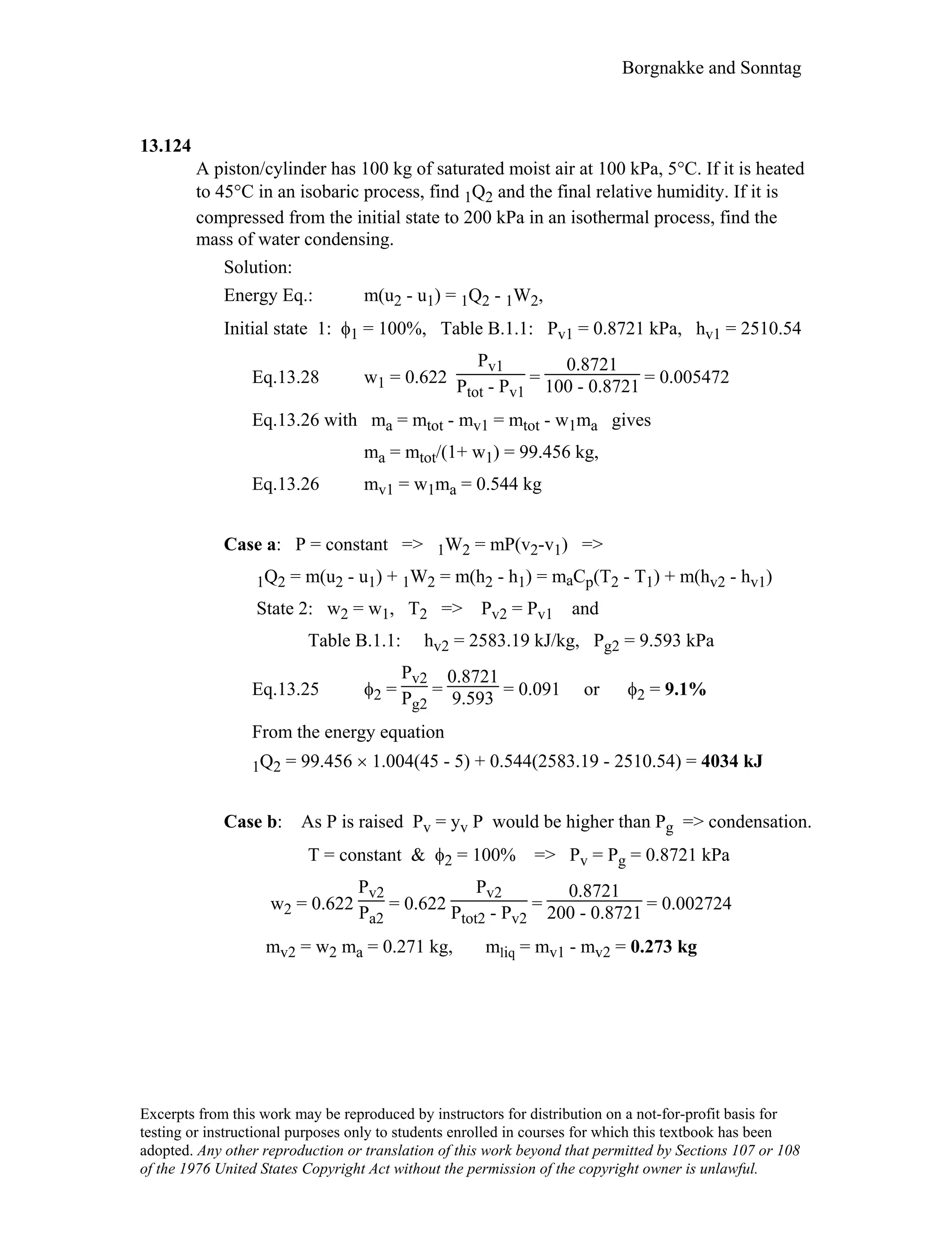Thermodynamic solutions