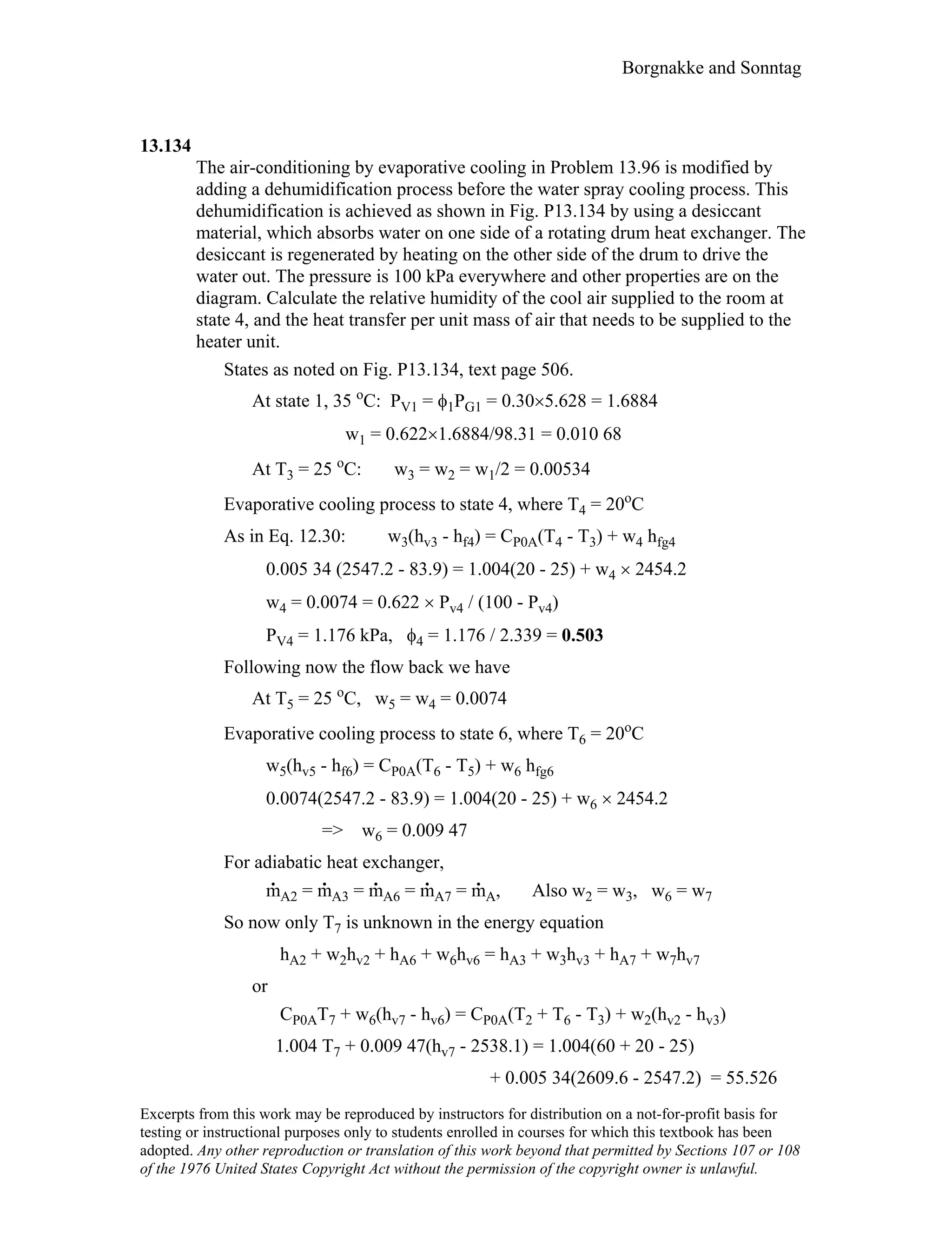 Thermodynamic solutions
