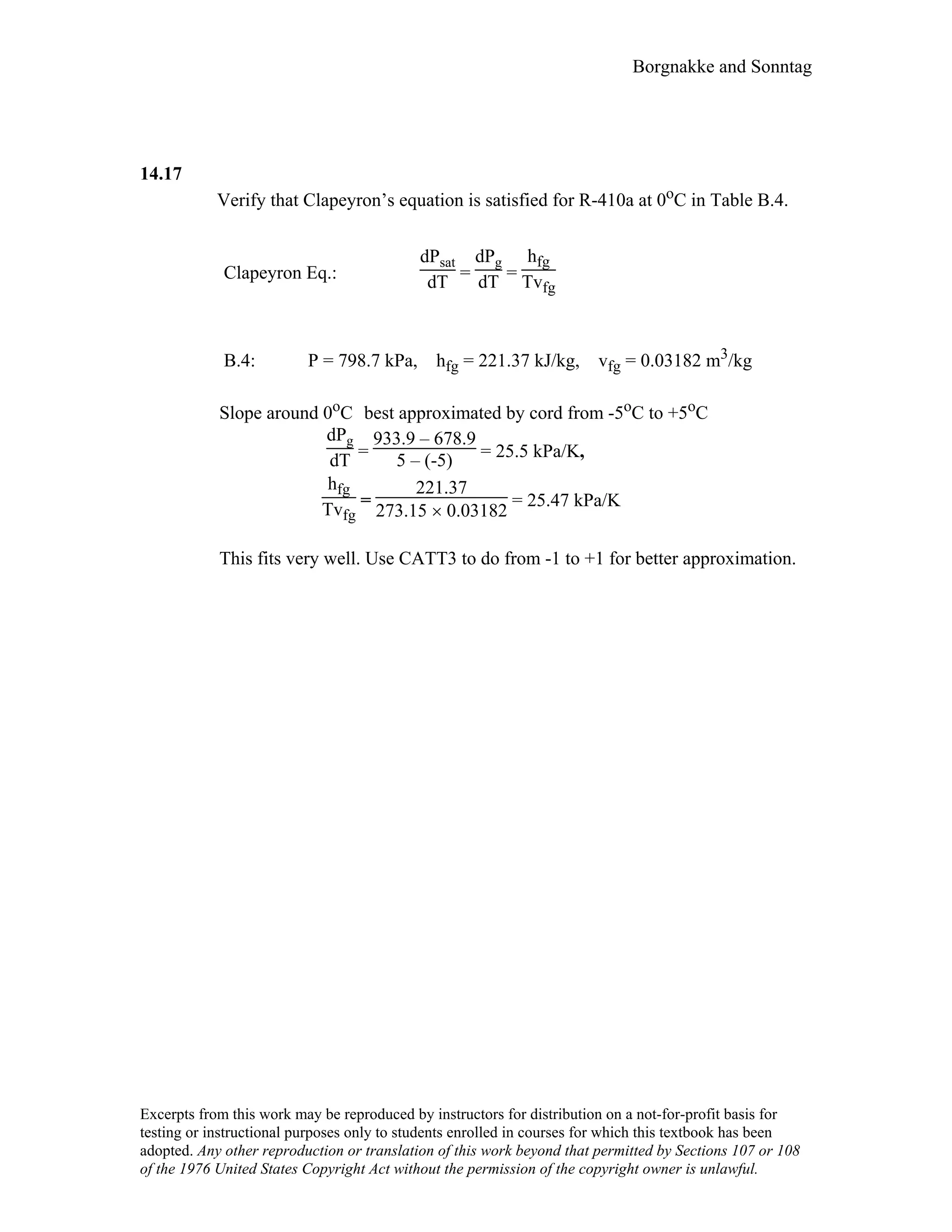 Thermodynamic solutions