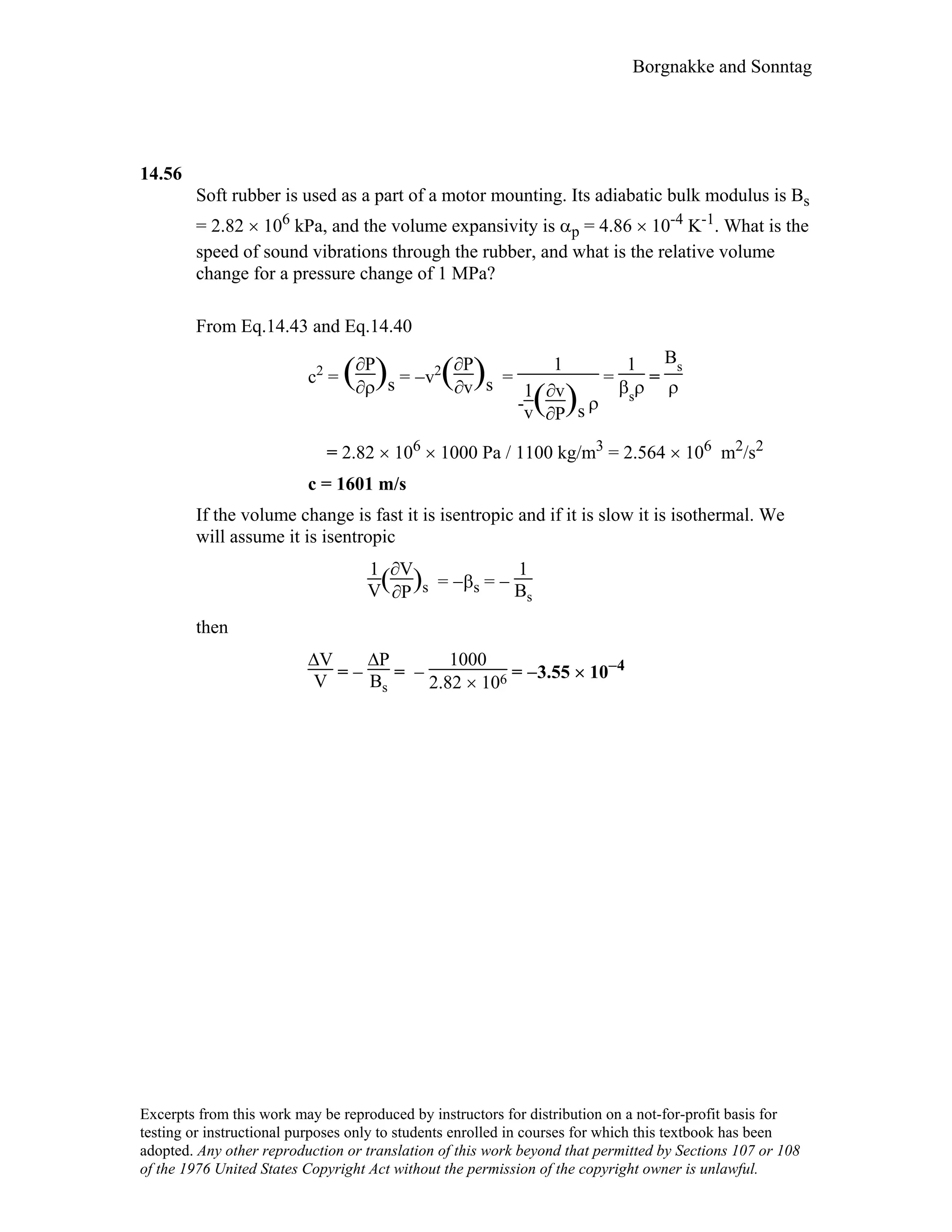 Thermodynamic solutions