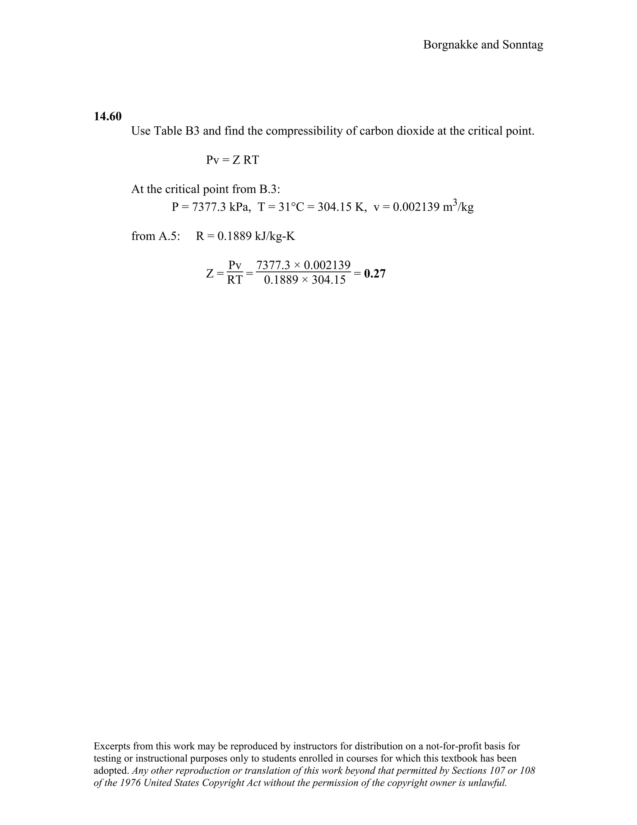 Thermodynamic solutions